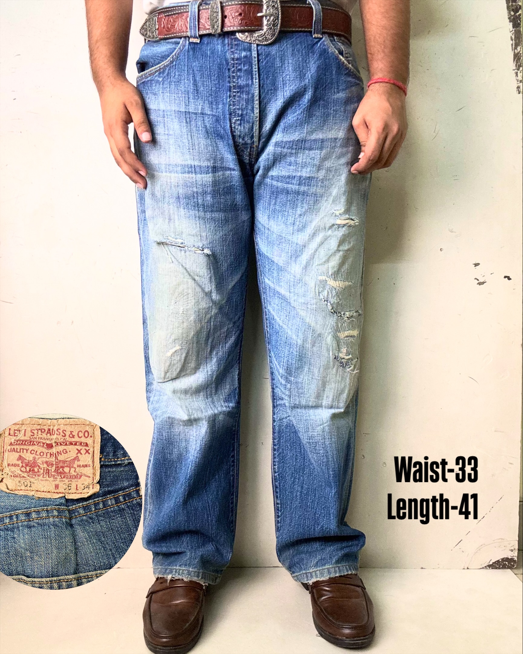Levi’s 501 vintage washed Jeans,W33/L41