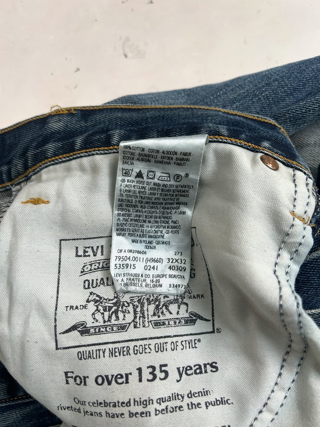 Vintage Levi’s 504 Straight Jeans,W32/L41 - Image 3