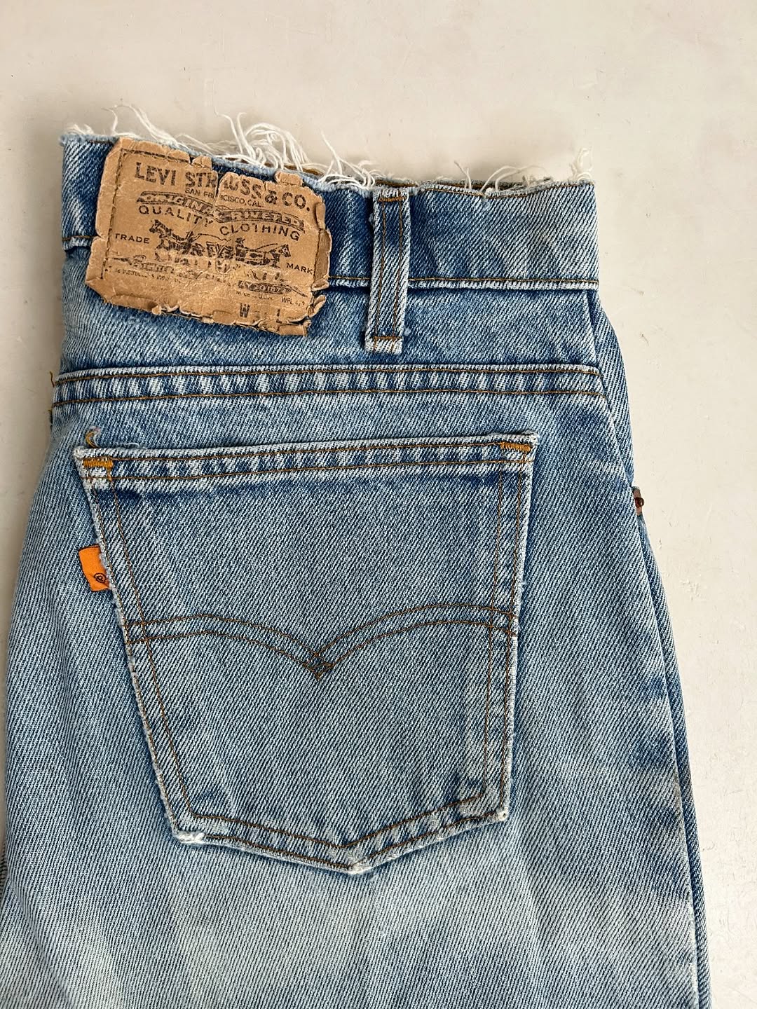 Levi’s Orange Tab Distressed Jeans,W28/L42 - Image 3