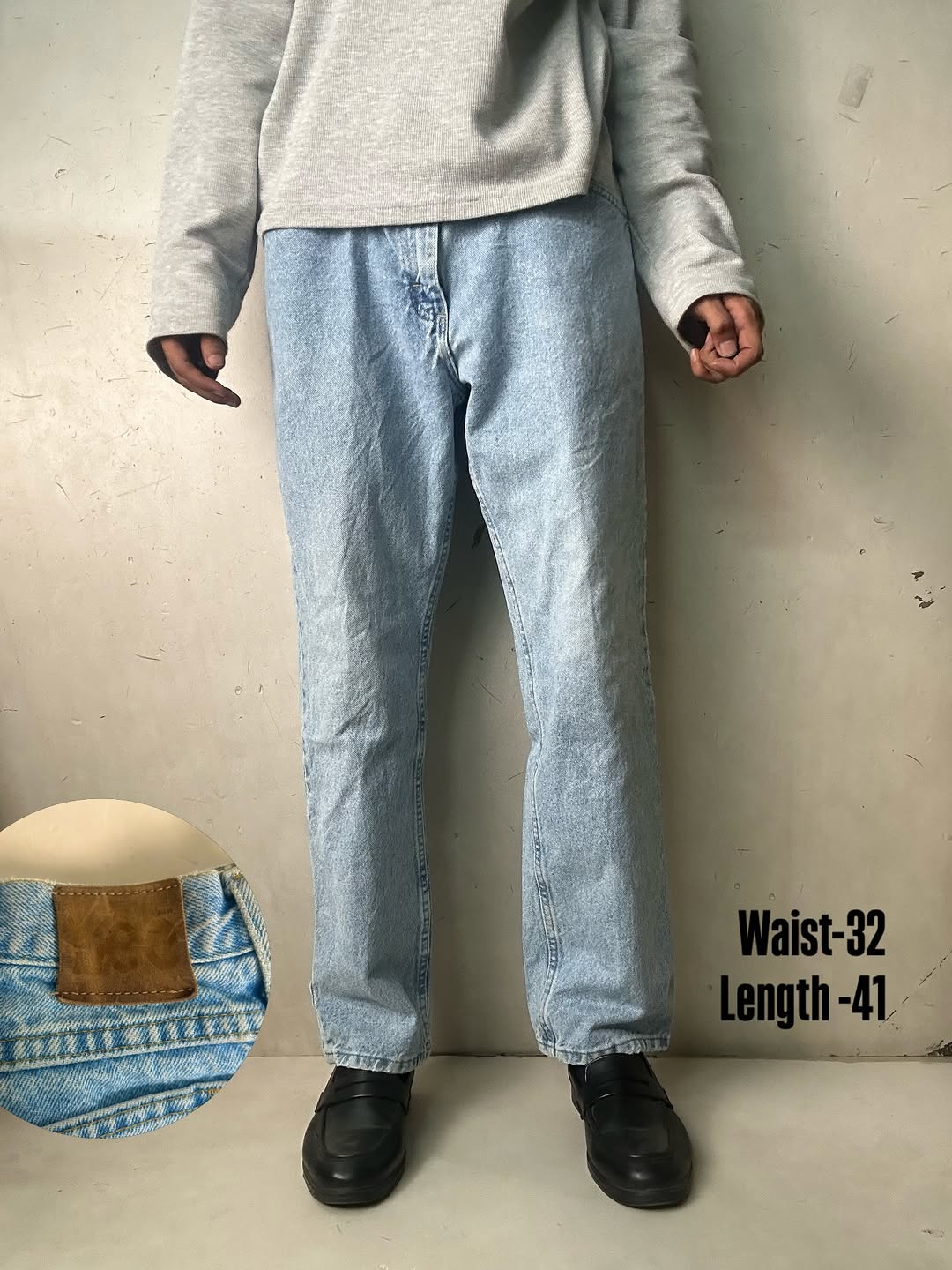 Lee Light Washed Relaxed fit Jeans,W32/L41