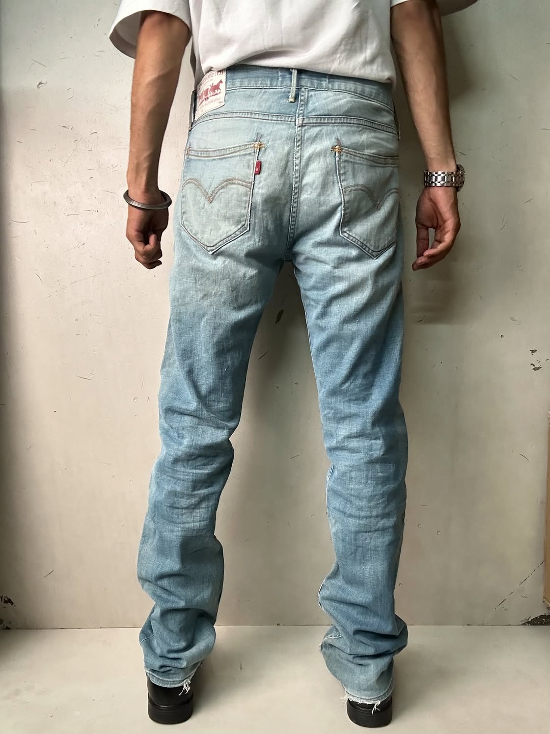 Levi’s 504 Light Washed Straight fit Jeans, made in USA,W32/L43 - Image 2