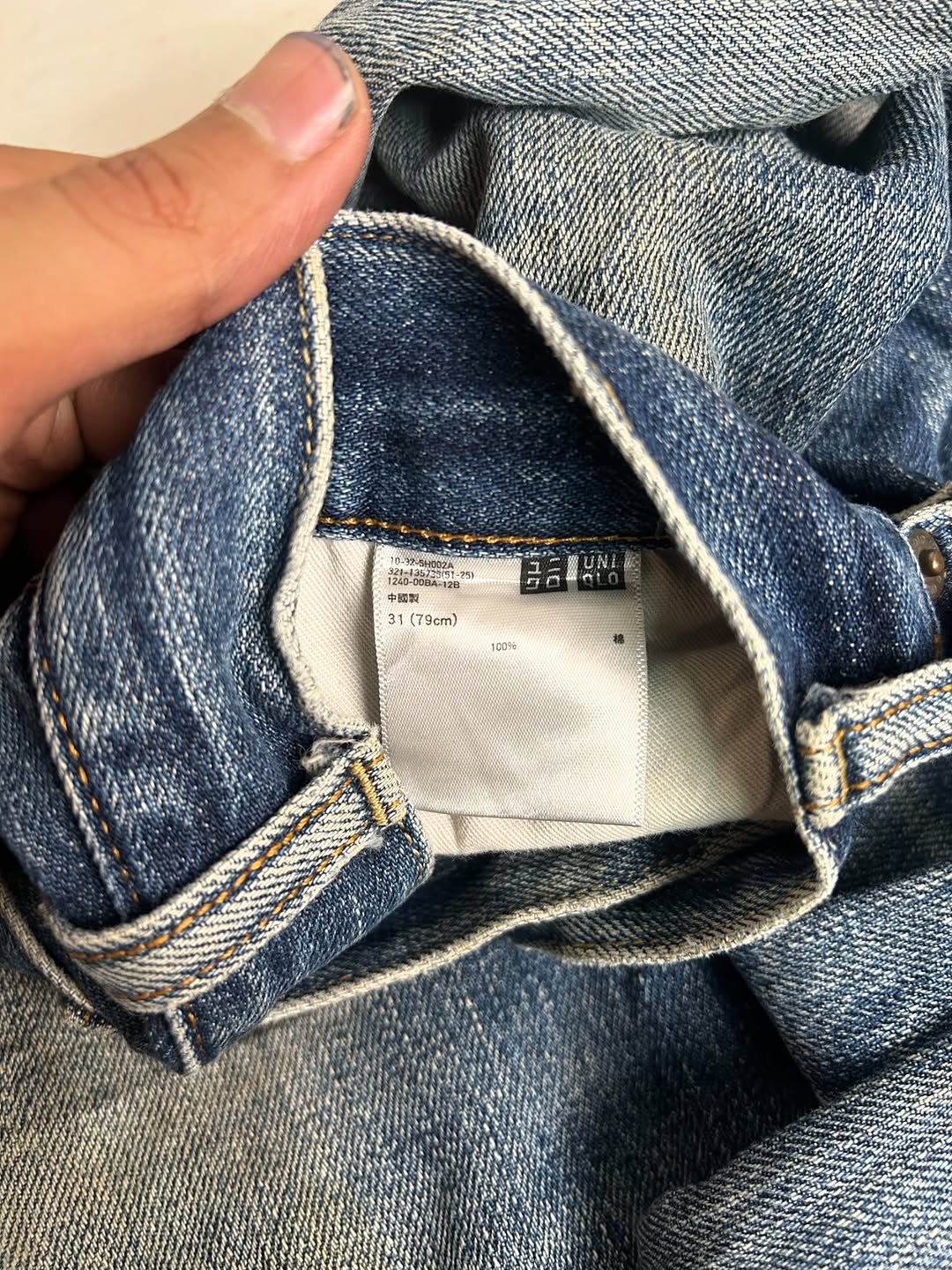 Uniqlo Selvedge Jeans Vintsge washed,W32/L41 - Image 4