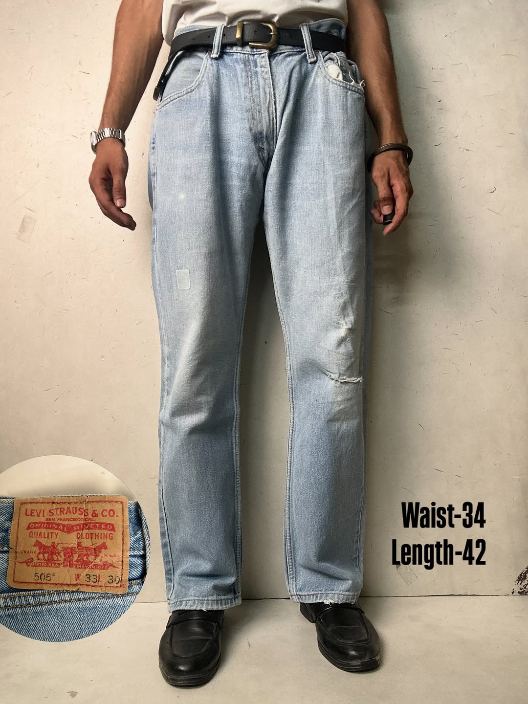 Levi’s 505 straight fit Jeans,W34/L42