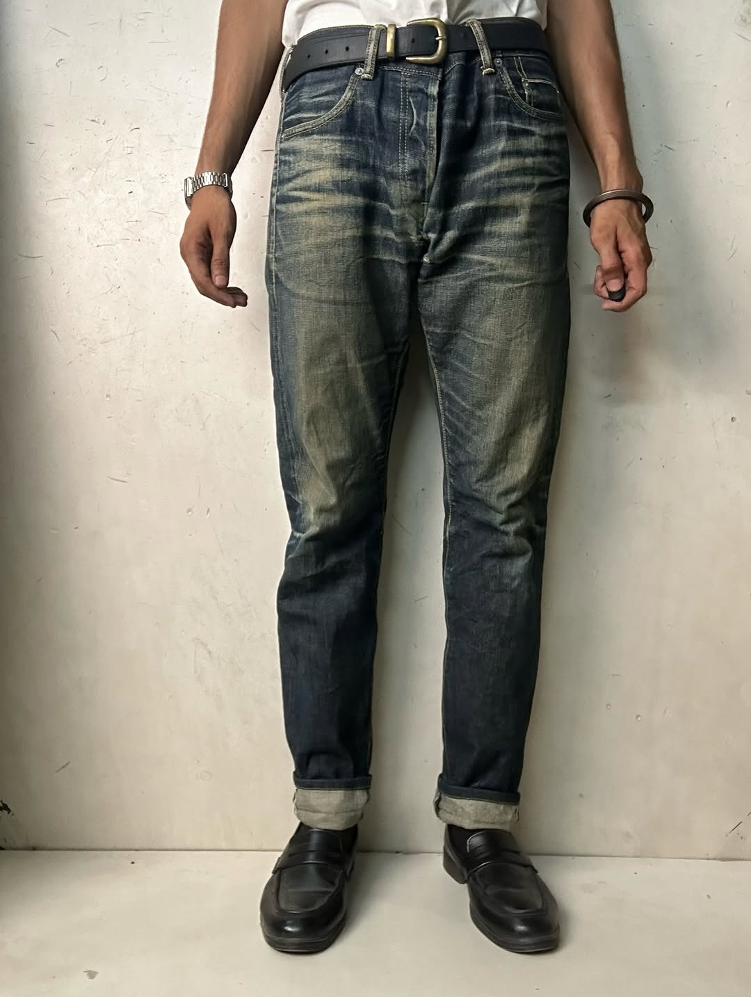 Indigo Denim Masters Selvedge Denim Jeans,W34/L41 - Image 2