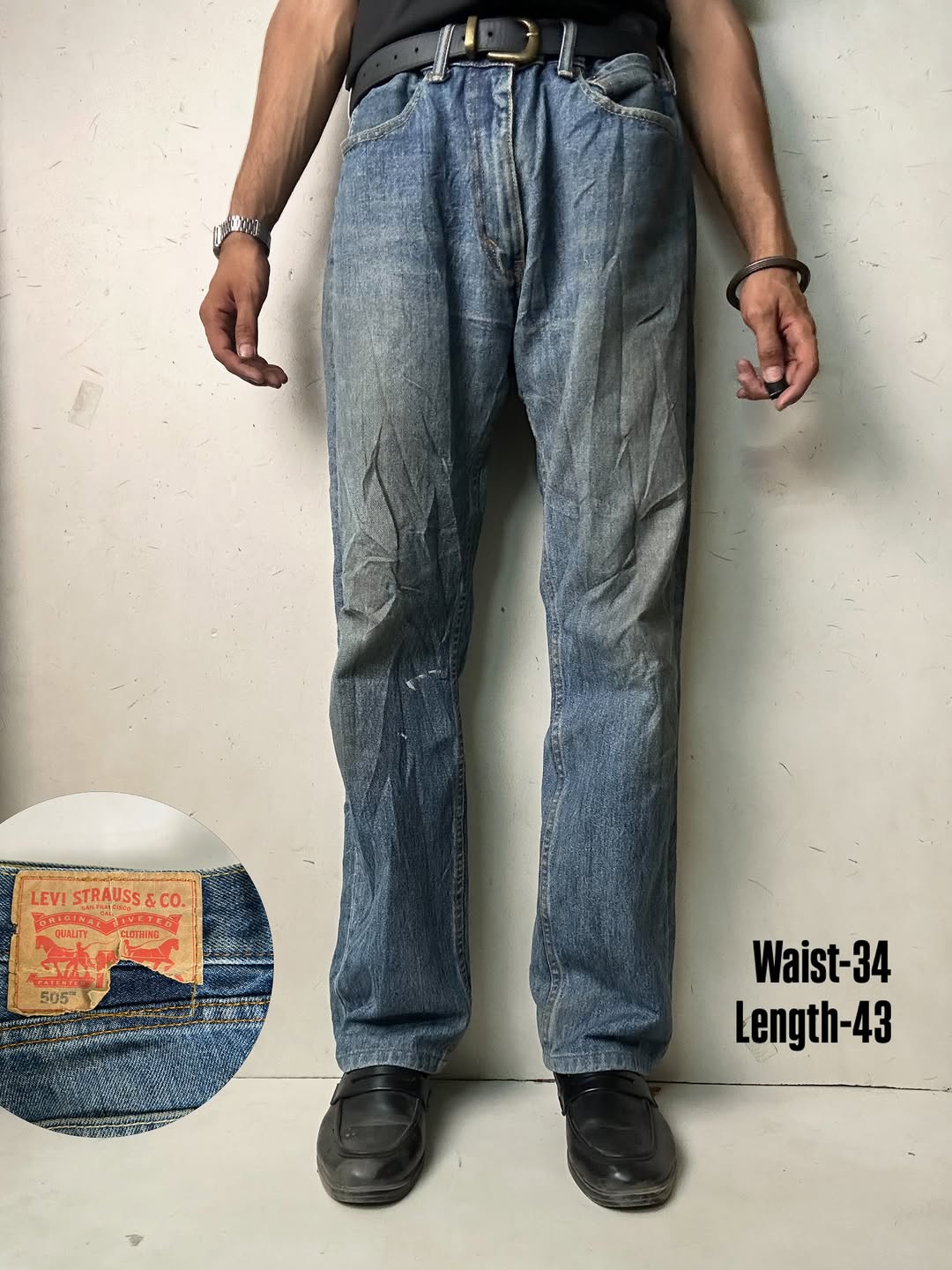 Levi’s 505 vintage Jeans,W34/L43