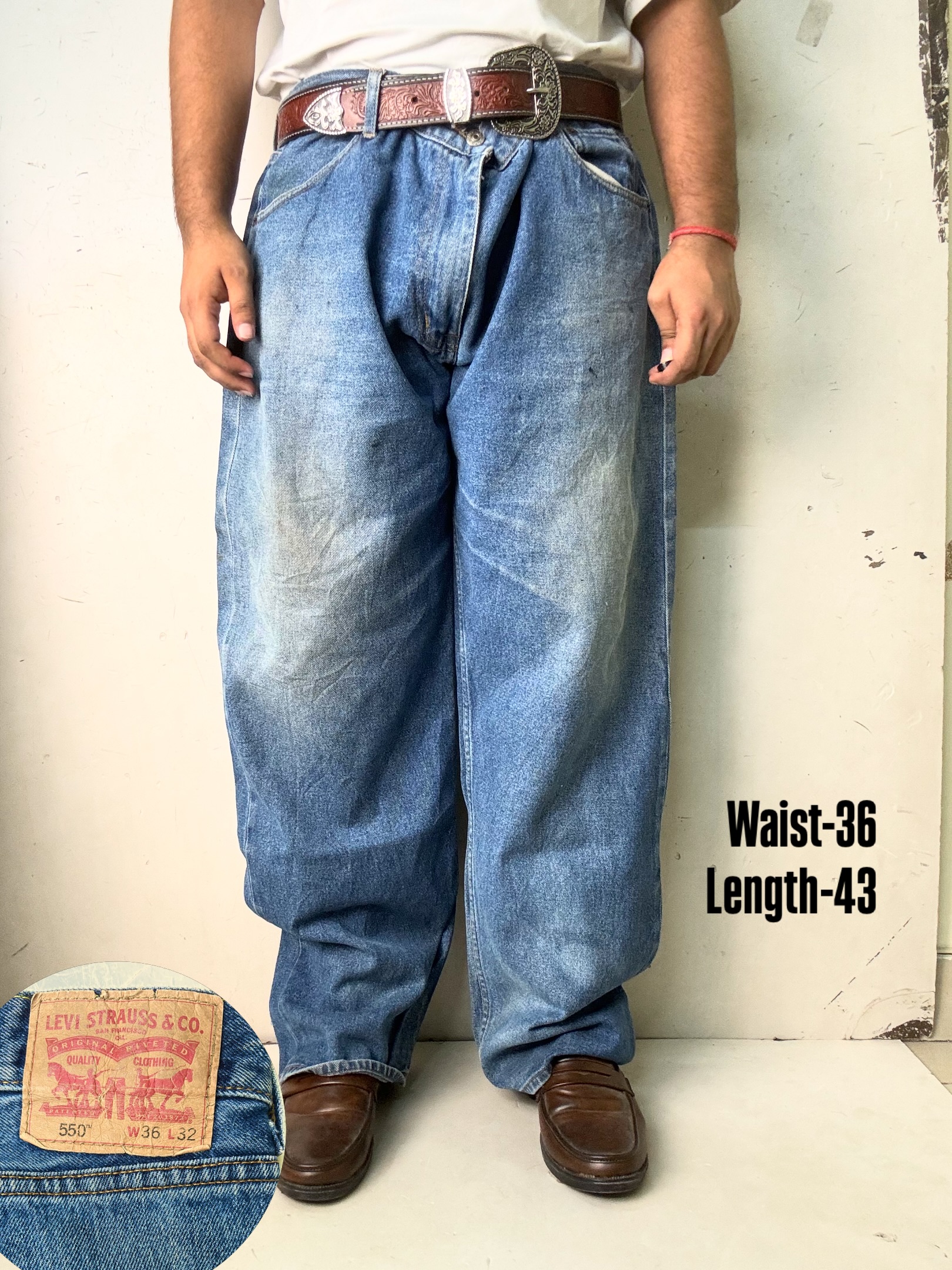 Levi’s 550 Vintage washed Baggy Jeans, W36/L43