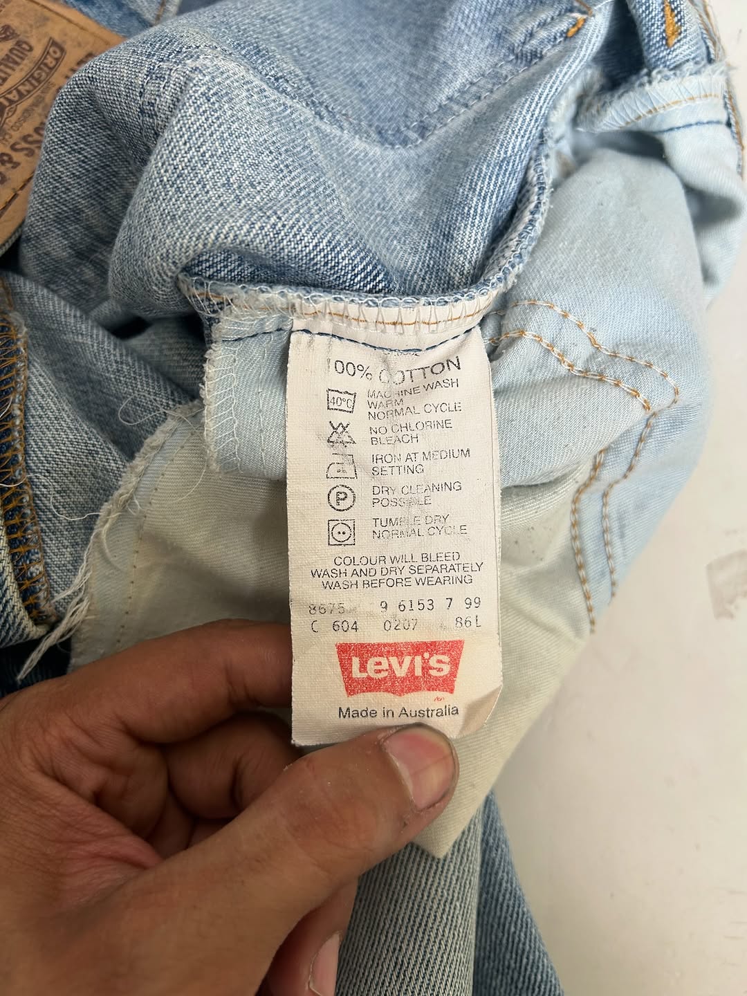 Levi’s 604 Orange Tab Vintage Jeans,W34/L44 - Image 3