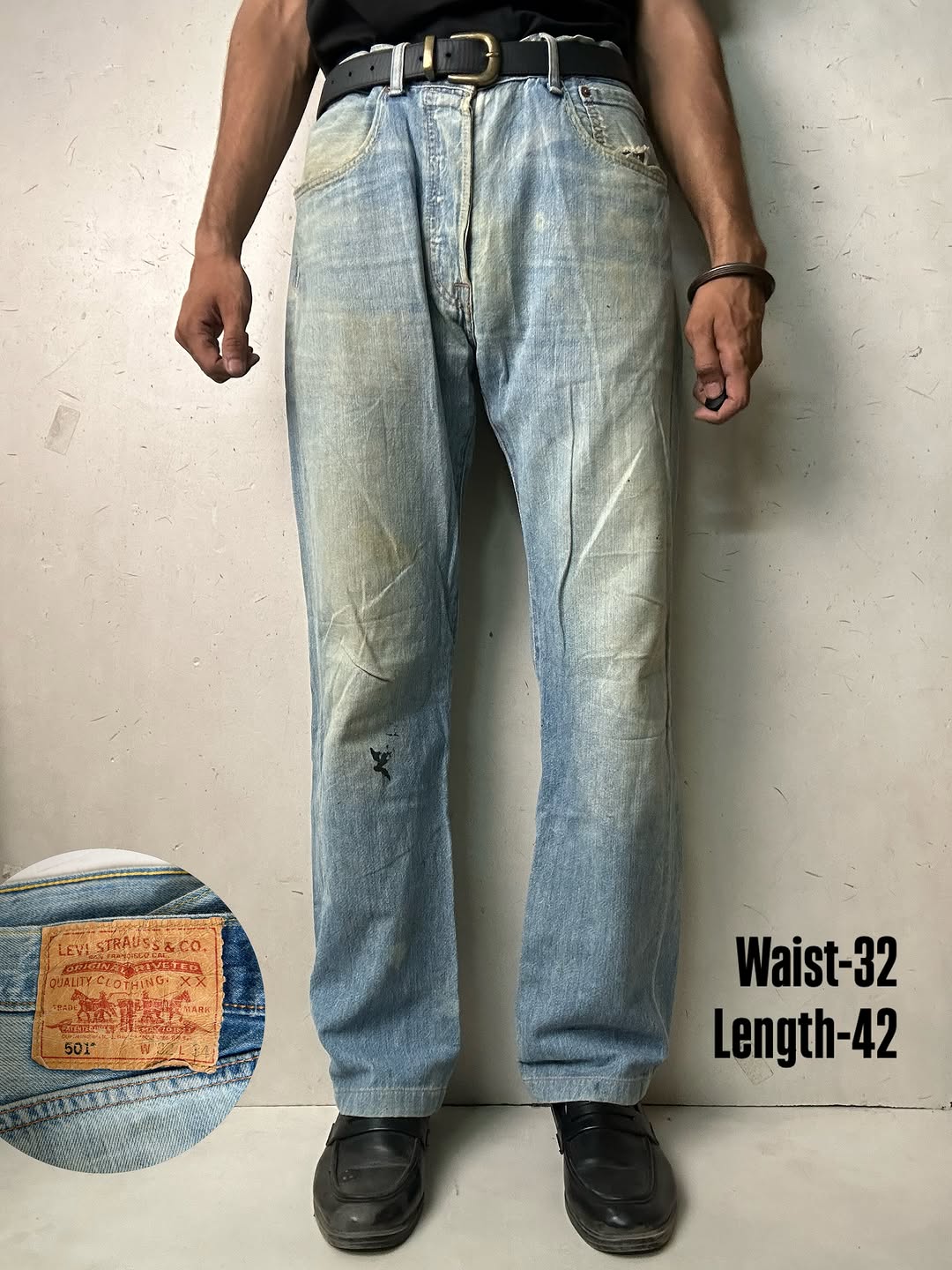 Levi’s 501 vintage washed Jeans,W32/L42