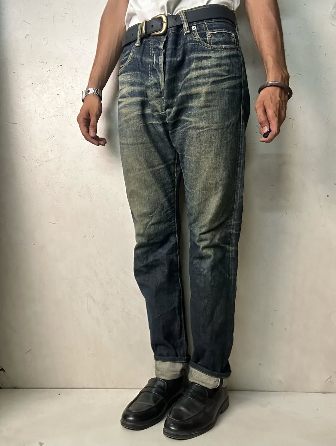 Indigo Denim Masters Selvedge Denim Jeans,W34/L41 - Image 3