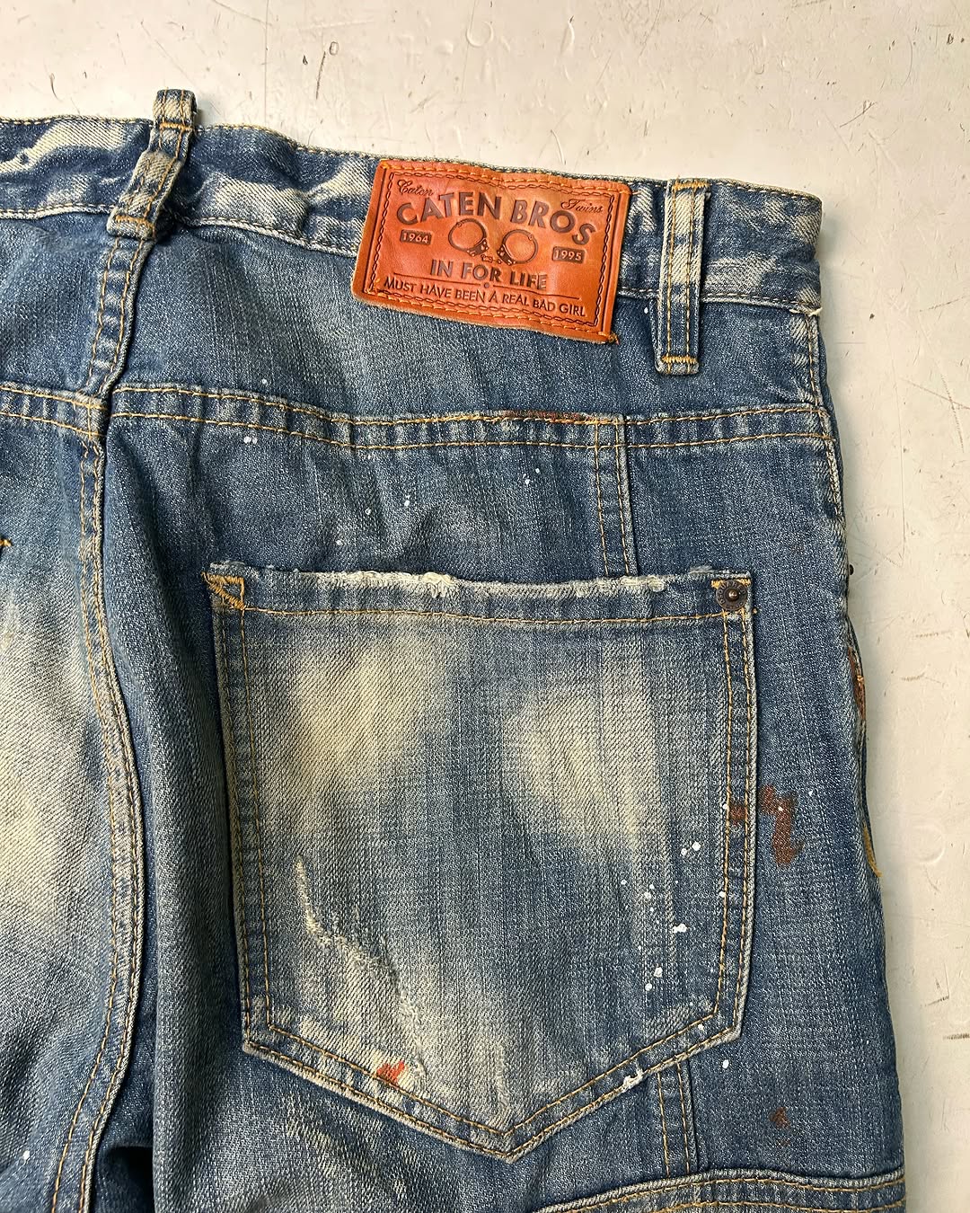 DSquared2 Caten Bros Vintage Biker Jeans,W32/L39 - Image 4