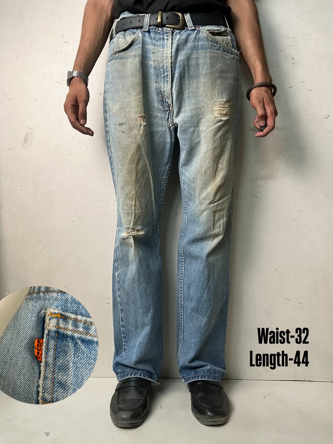 Levi’s Orange Tab vintage washed Jeans,W32/L44