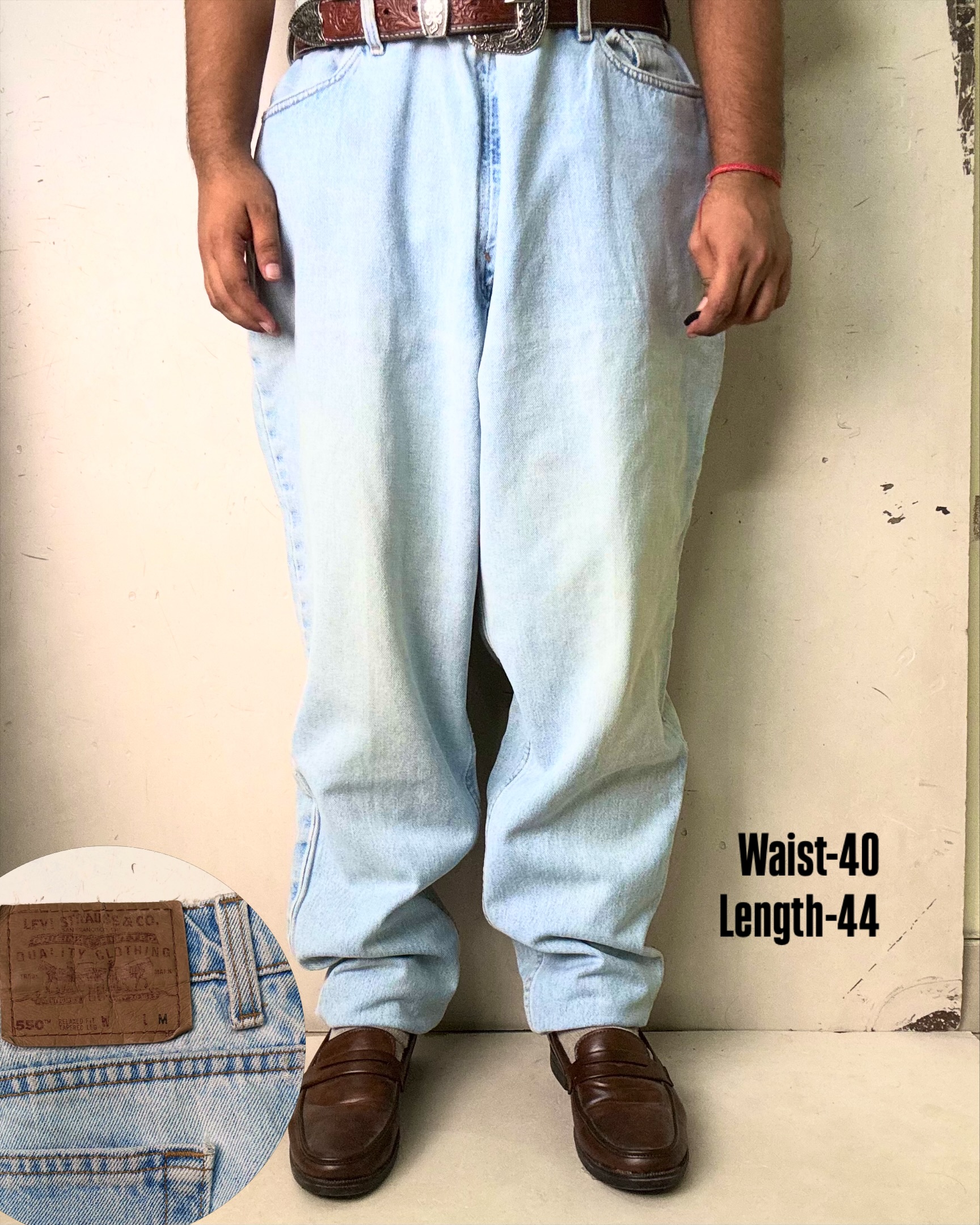 Levi’s 550 Carrot fit Light washed Jeans,W40/L44