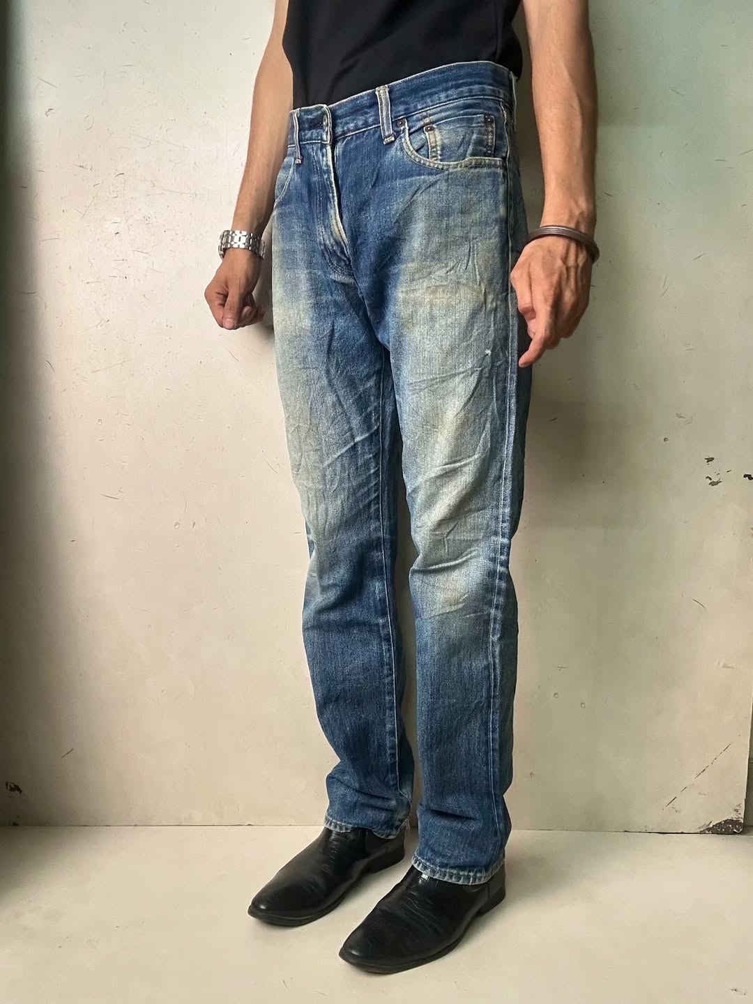 Uniqlo Selvedge Jeans Vintsge washed,W32/L41 - Image 3