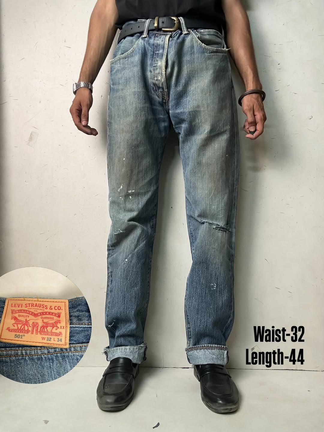 Levi’s 501 vintage washed Jeans,W32/L44