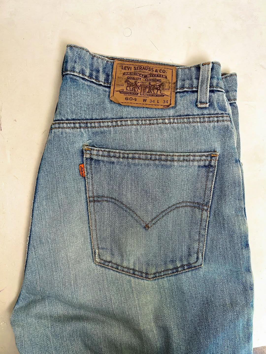 Levi’s 604 Orange Tab Vintage Jeans,W34/L44 - Image 5