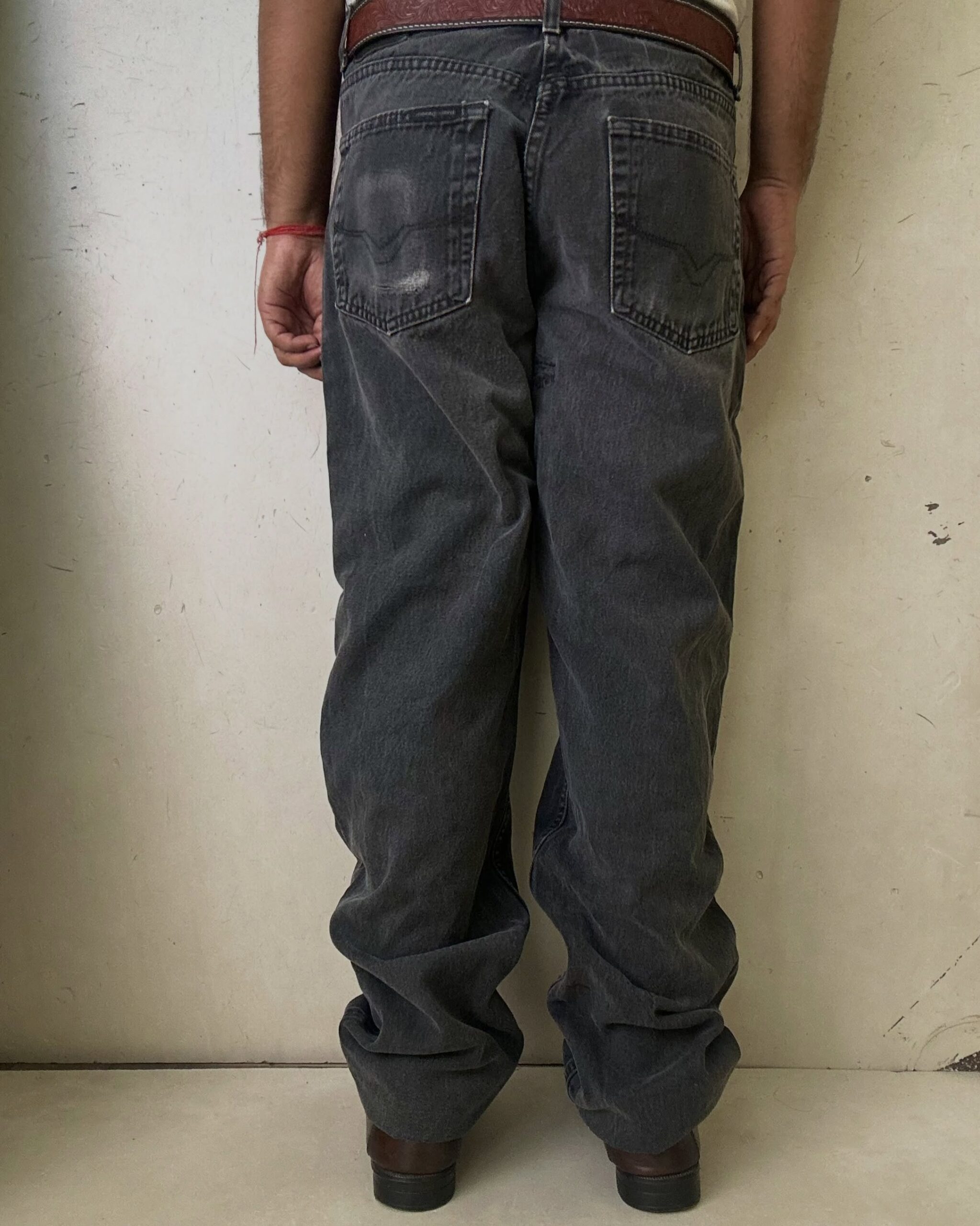 VINTAGE RARE 90s HARLEY DAVIDSON DENIM JEANS,W34/L43 - Image 4