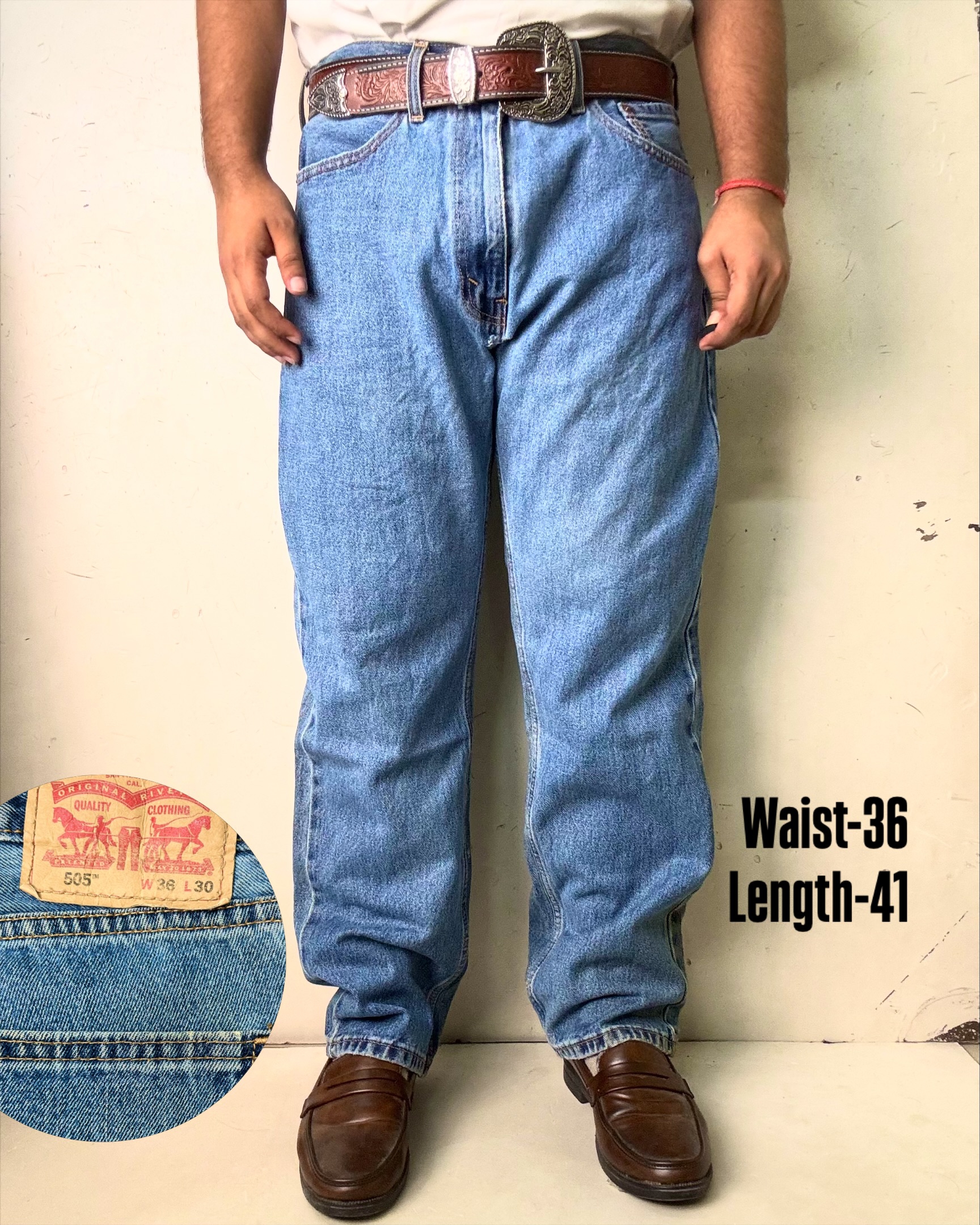 Levi’s 505 vintage straight fit Jeans,W36/L41
