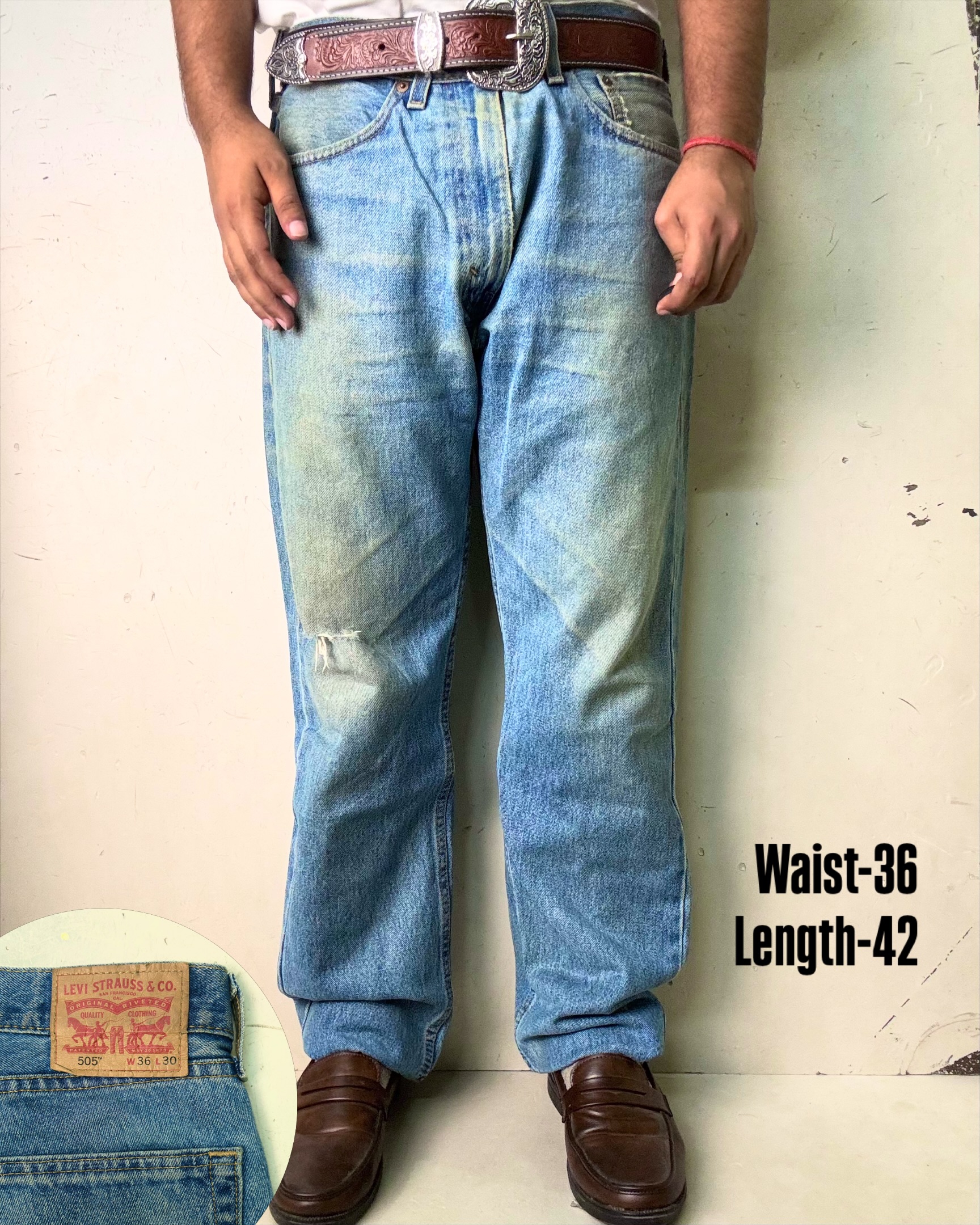 Vintage Levi’s 505 straight fit Jeans,W36/L42