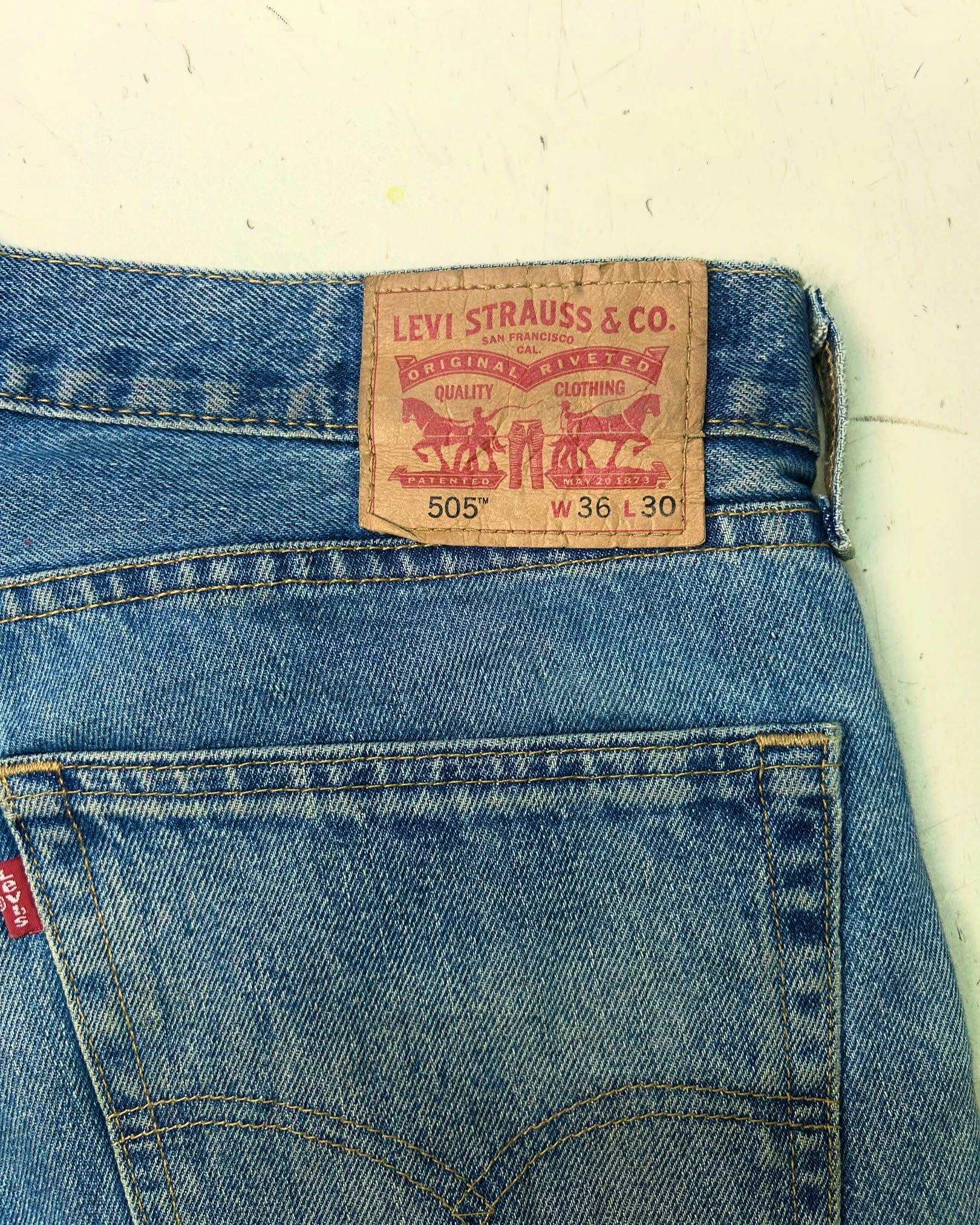 Vintage Levi’s 505 straight fit Jeans,W36/L42 - Image 8