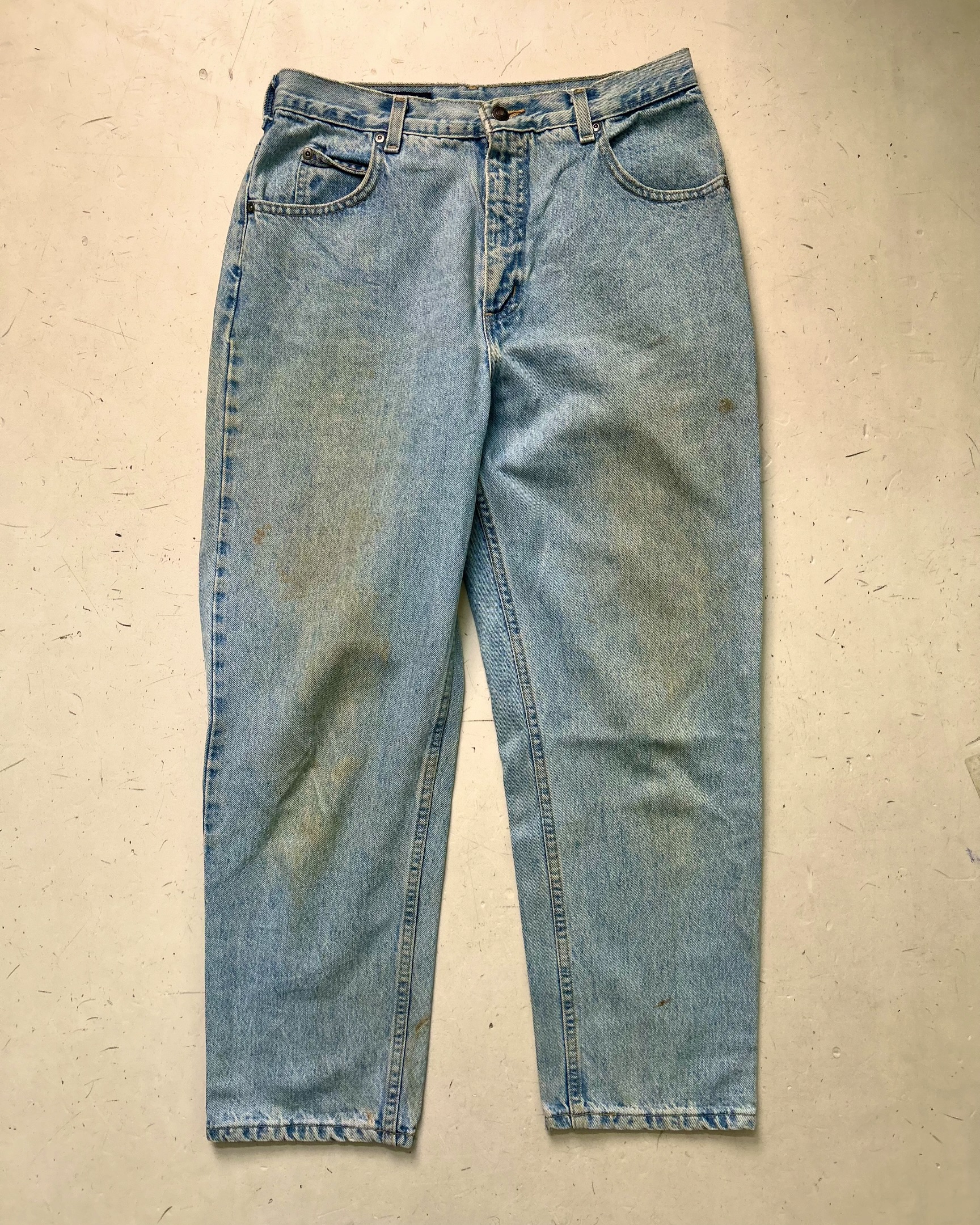 VINTAGE LAND’S END ICE WASHED DENIM JEANS,W30/L39 - Image 2