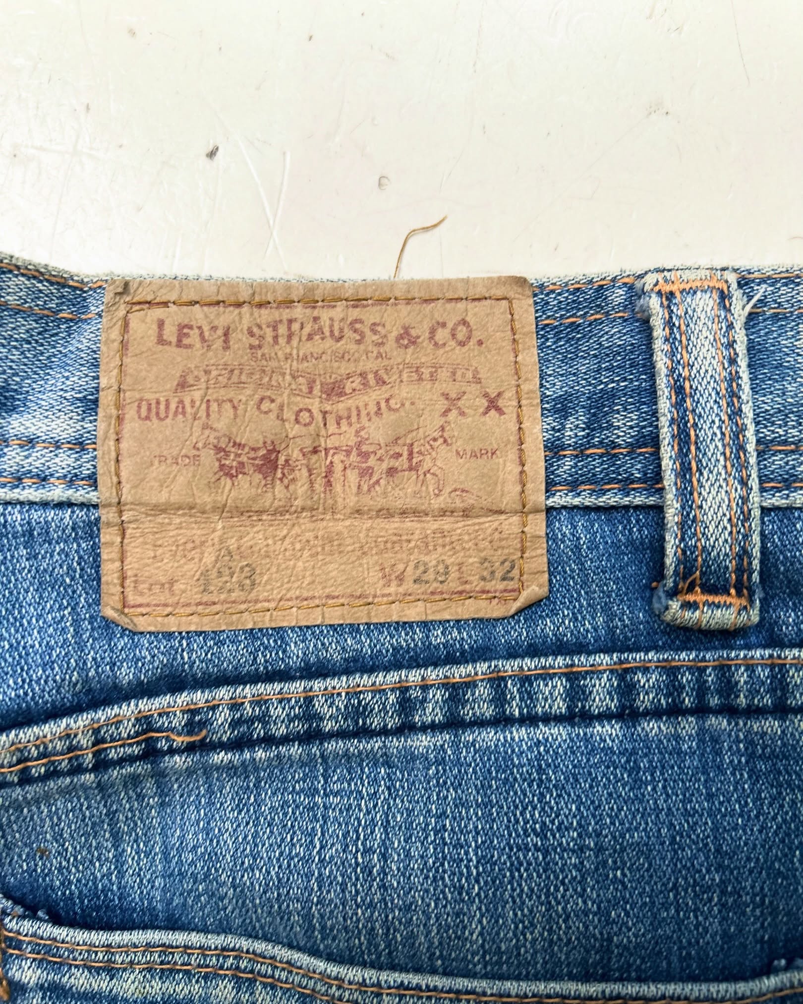VINTAGE LEVI’S 501 DISTRESSED RARE DENIM BOTTOMS,W28/L40 - Image 5