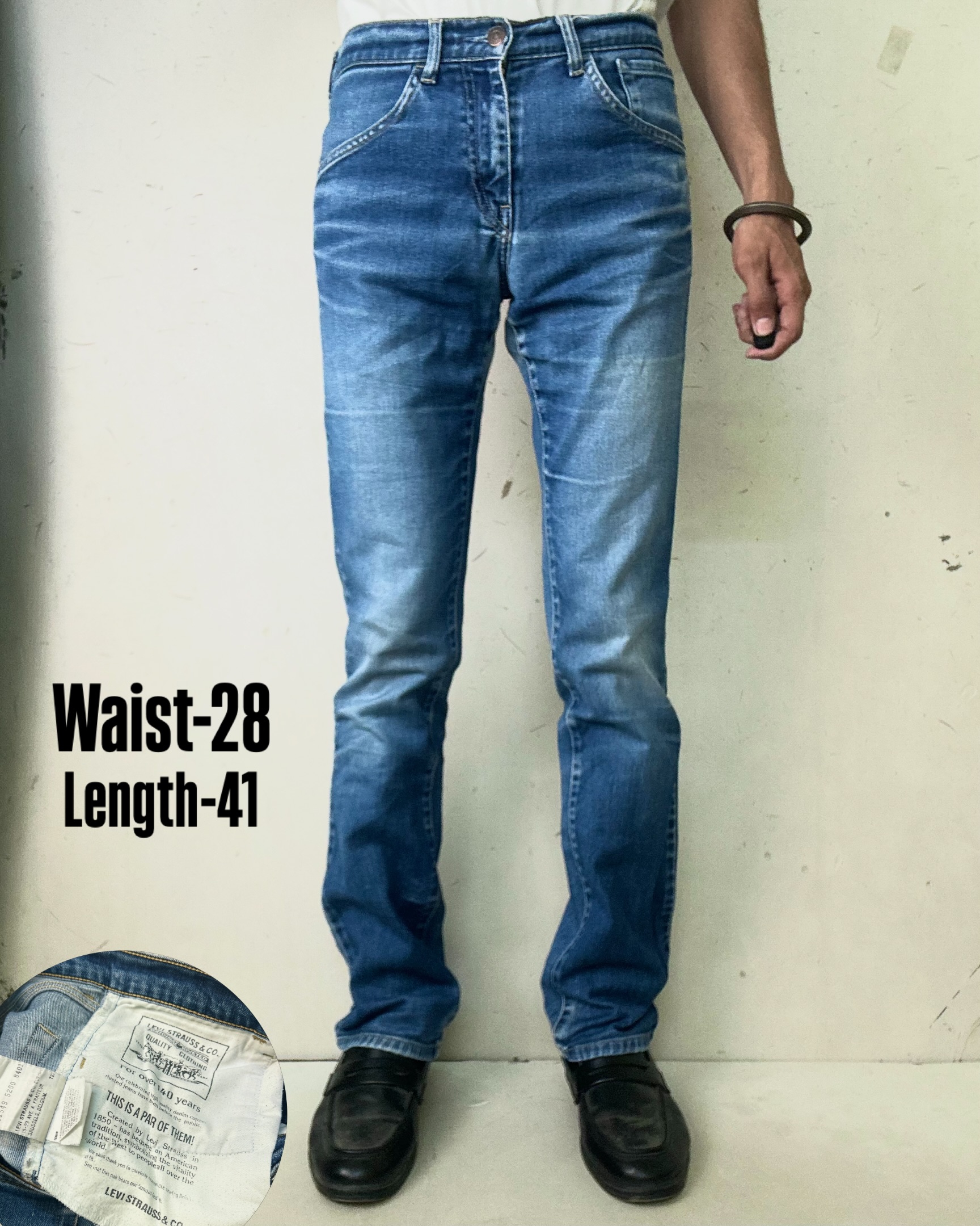 VINTAGE 90s LEVI’S T-27 DENIM BOTTOMS,W28/L41
