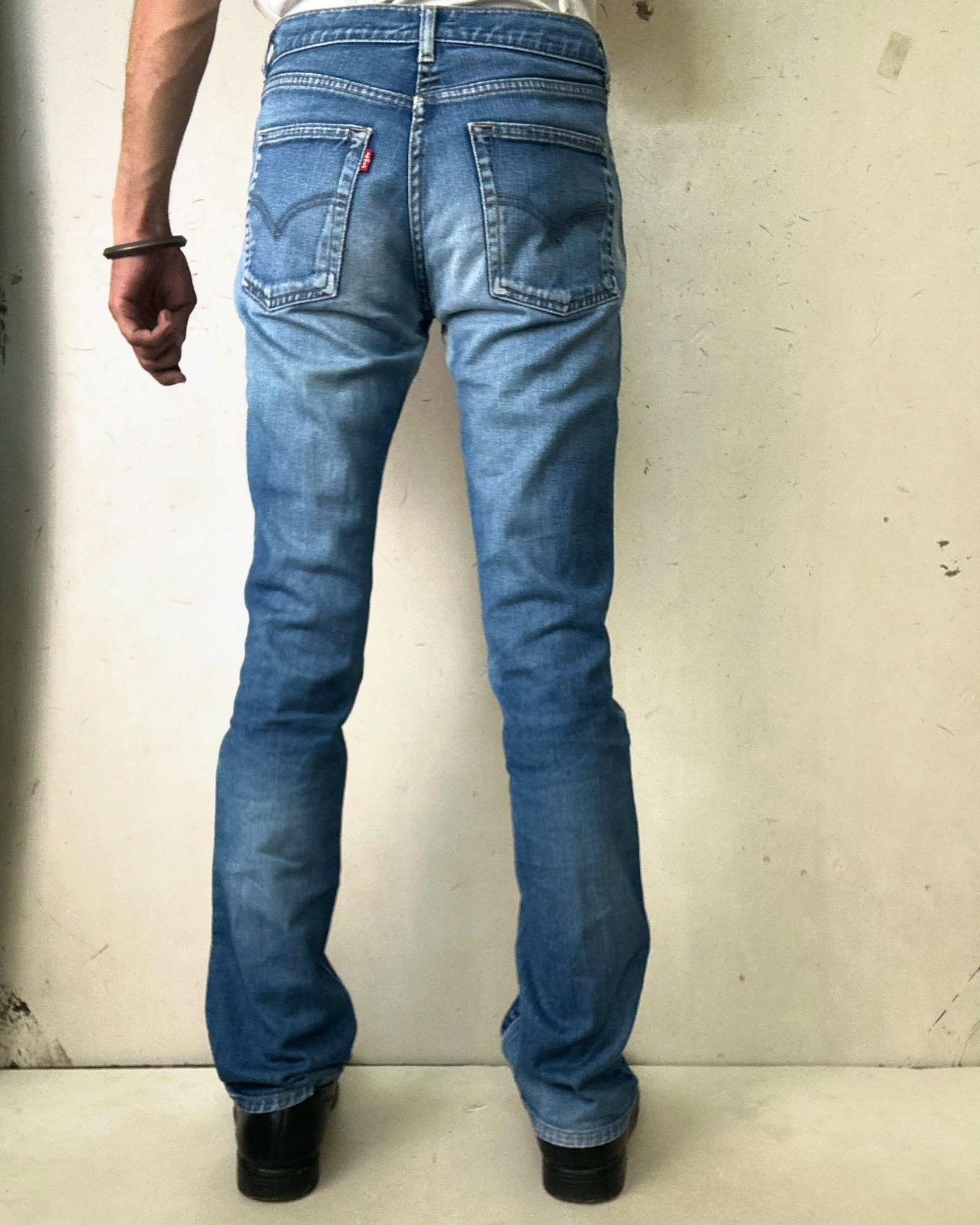 VINTAGE 90s LEVI’S T-27 DENIM BOTTOMS,W28/L41 - Image 3