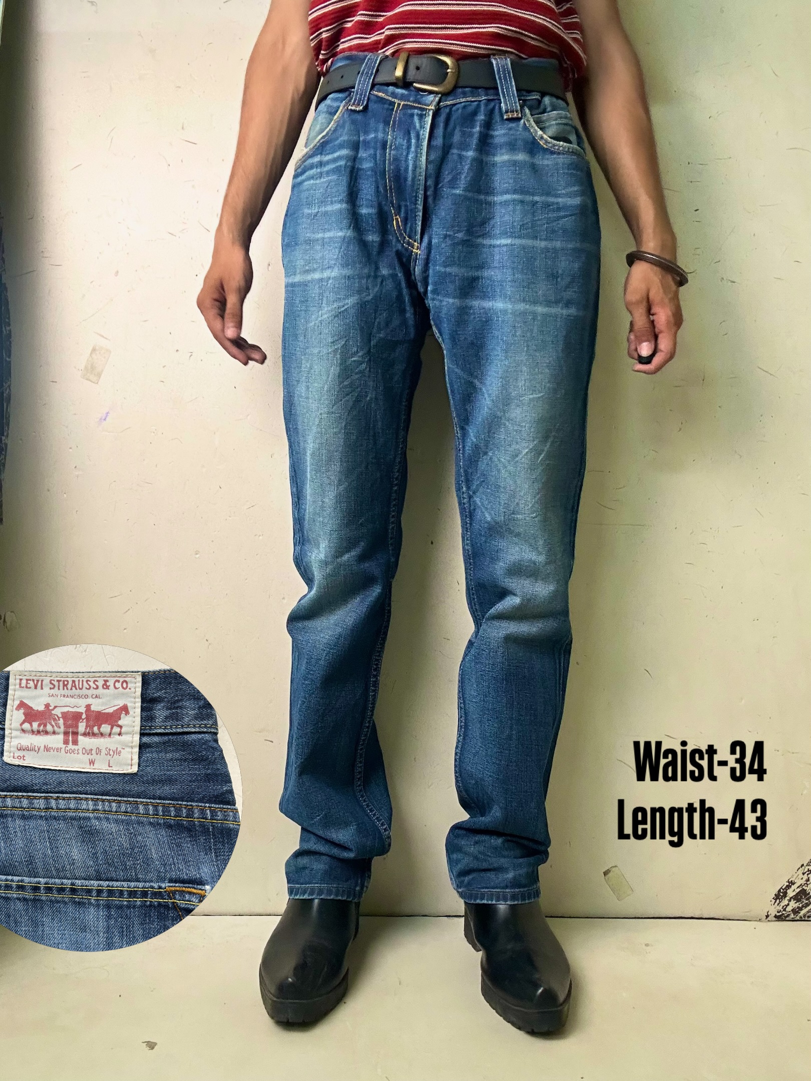 Levi’s vintage Straight fit Jeans,W34/L43