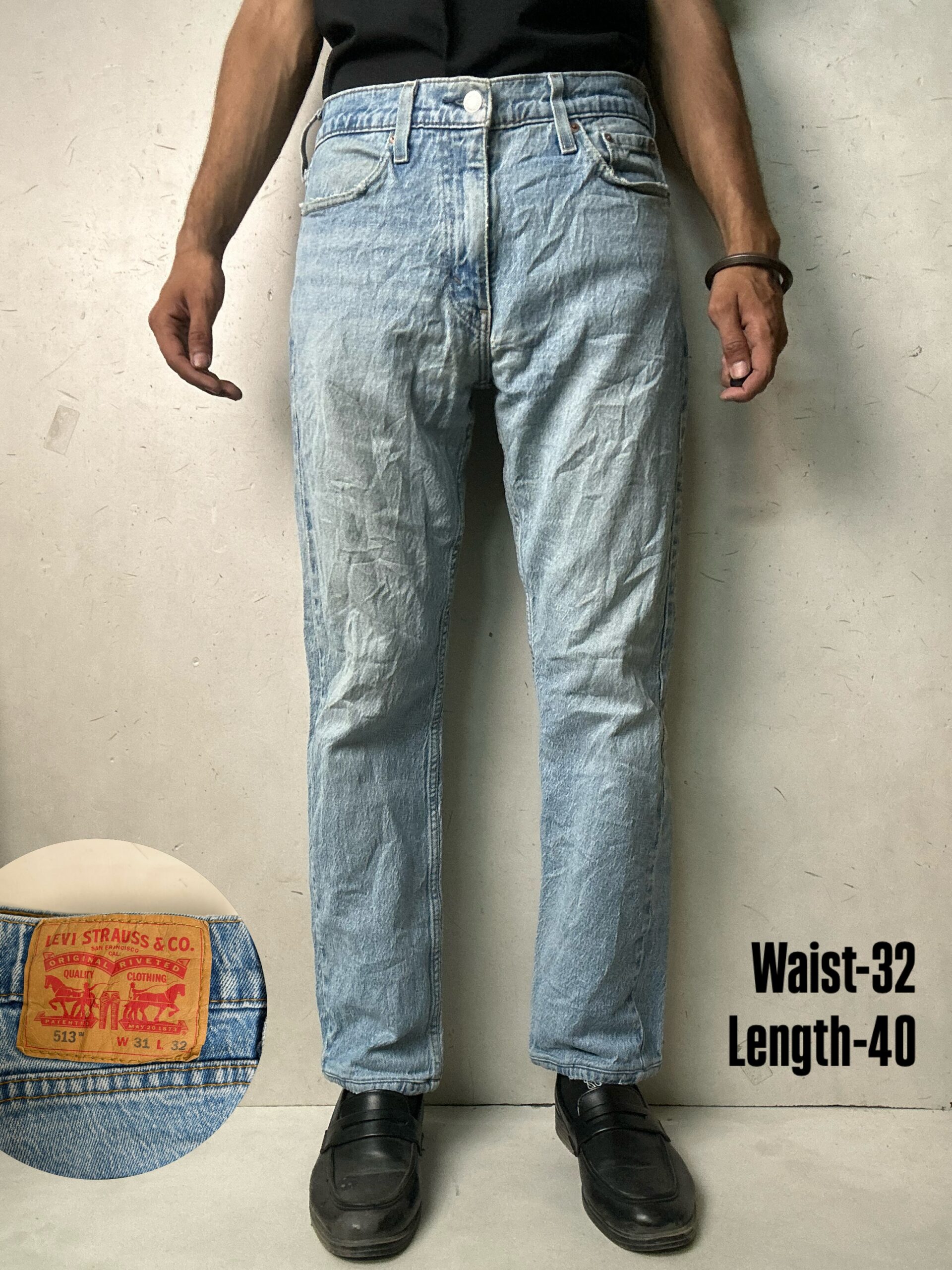 Levi’s 513 lightwashed Jeans,W32/L40