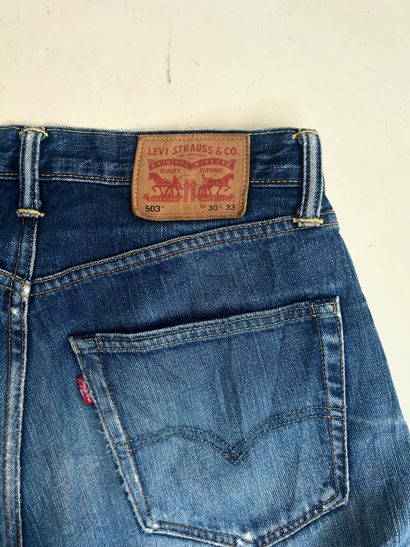 Vintage Levi’s 503 Vintage Washed Jeans,W30/L43 - Image 4