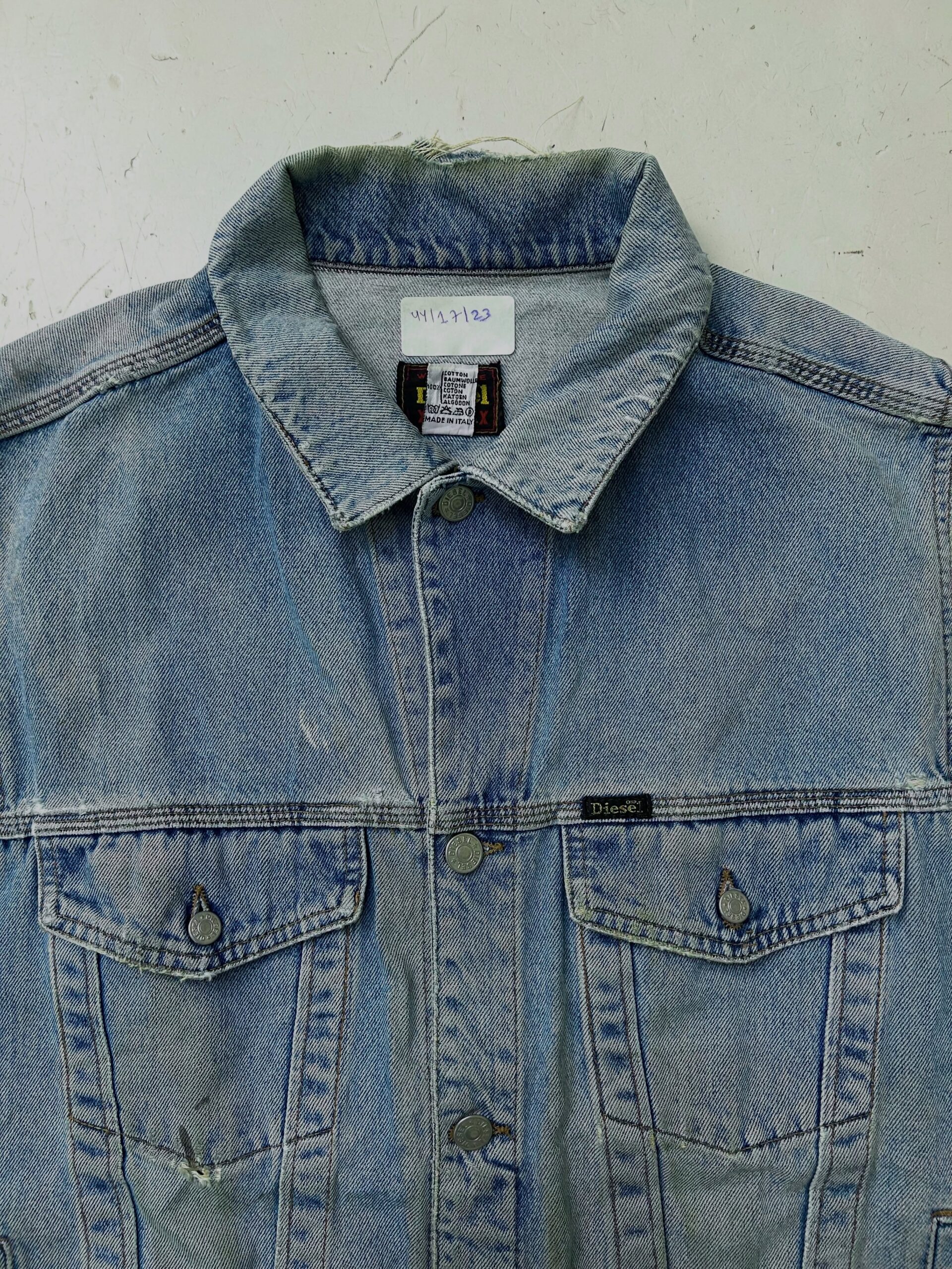 VTG 90s PREMIUM DIESEL DENIM VEST,Size-M/L,C44/L23 - Image 2