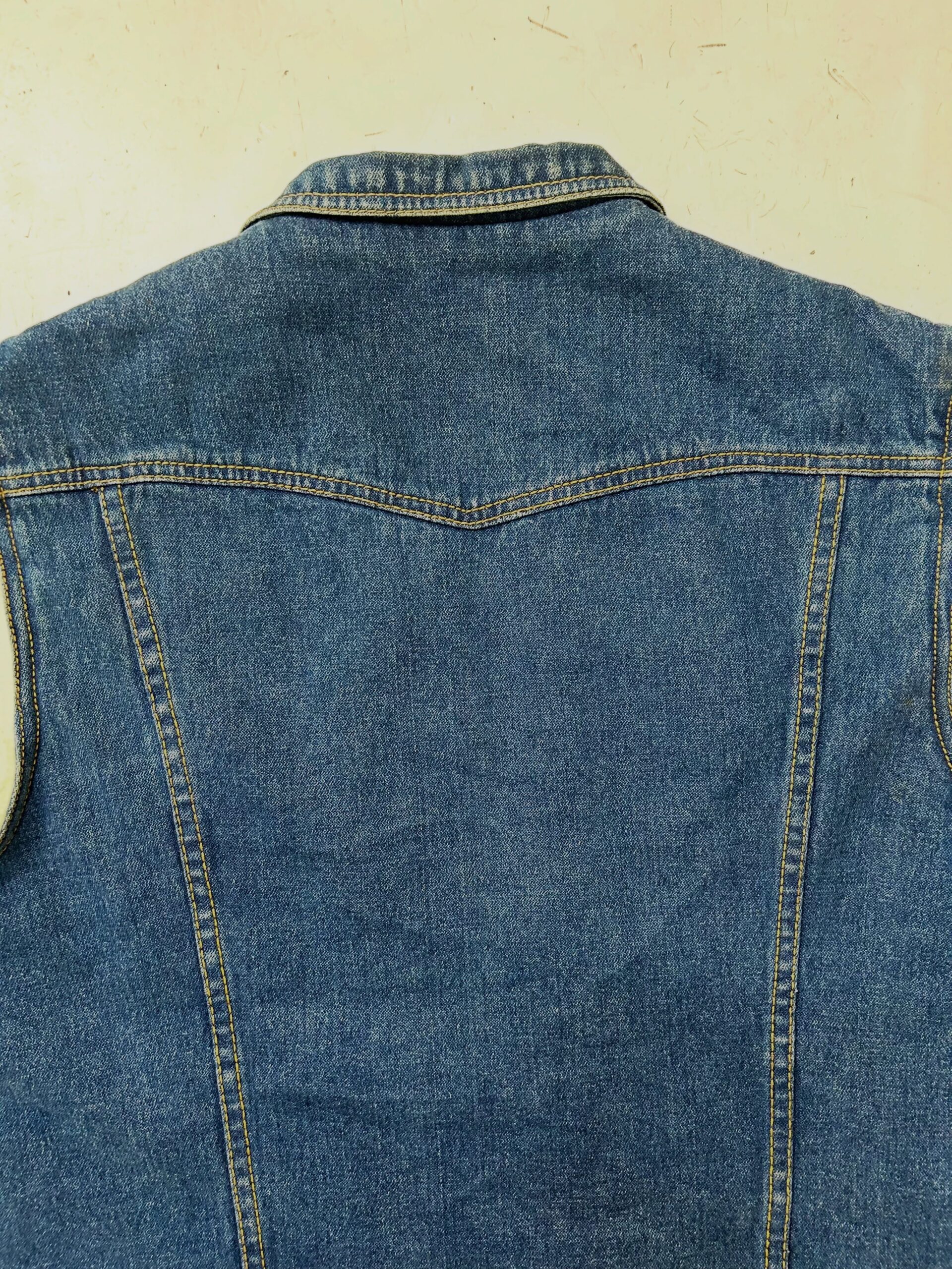 VTG PREMIUM BRITANIA DENIM VEST,Size-M,C40/L23 - Image 6