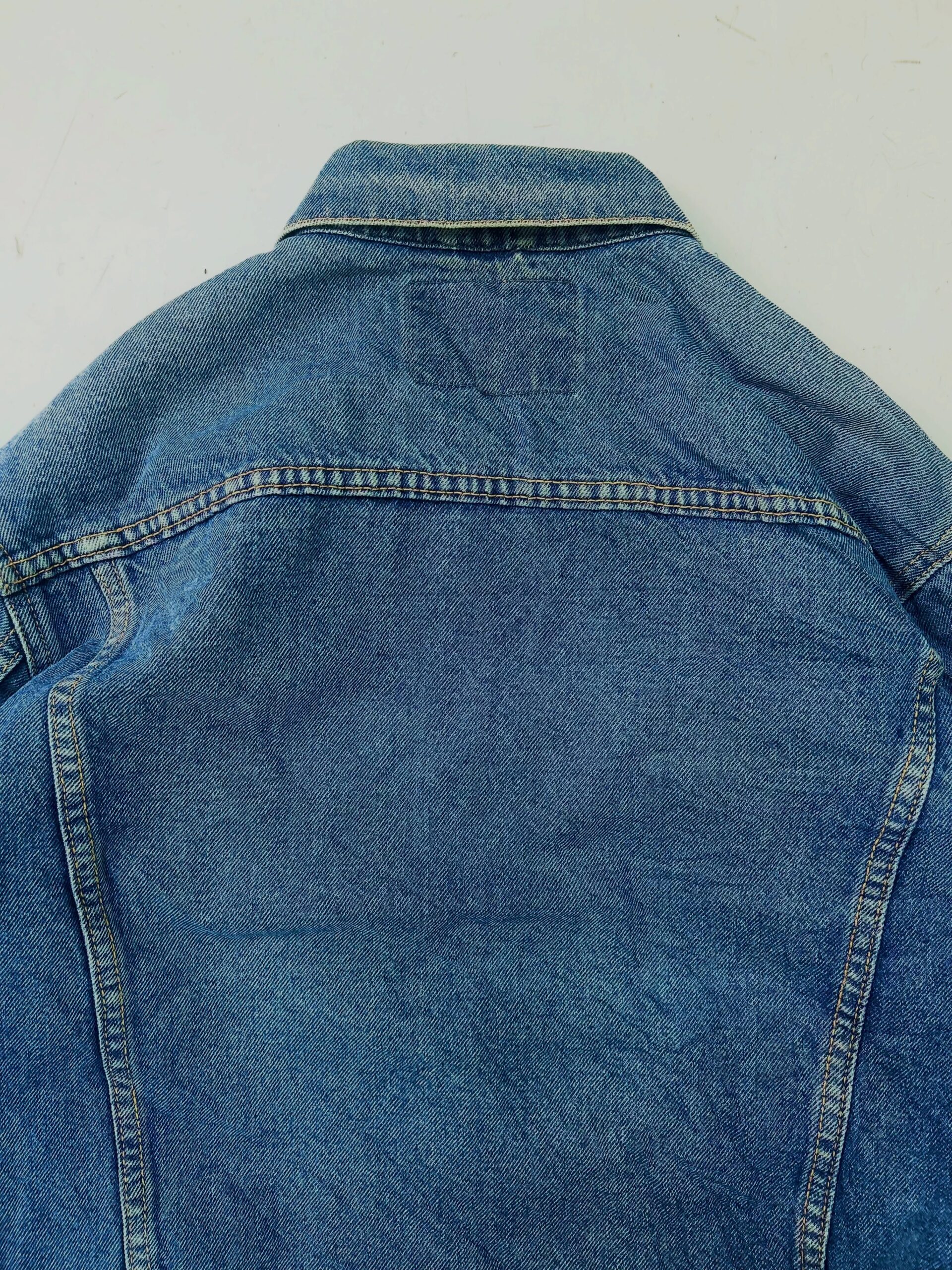 VTG PREMIUM EDWIN GOLD RUSH TRUCKER TYPE DENIM JACKET, SIZE-M,C38/L24 - Image 5
