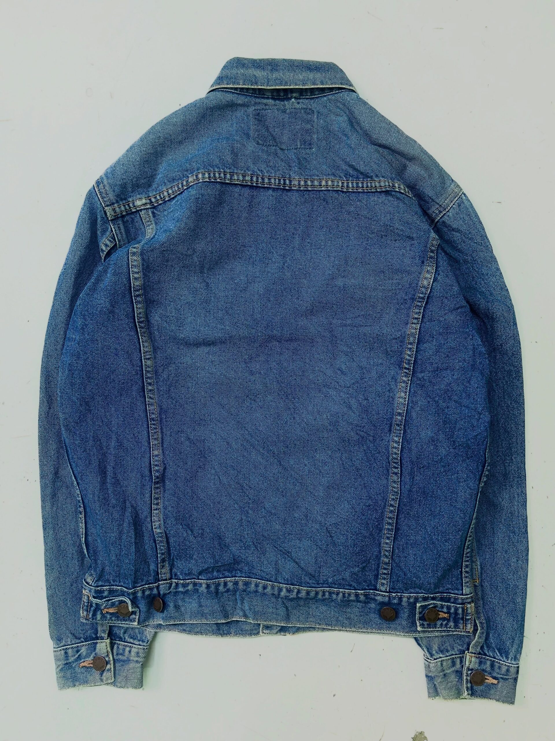 VTG PREMIUM EDWIN GOLD RUSH TRUCKER TYPE DENIM JACKET, SIZE-M,C38/L24 - Image 6