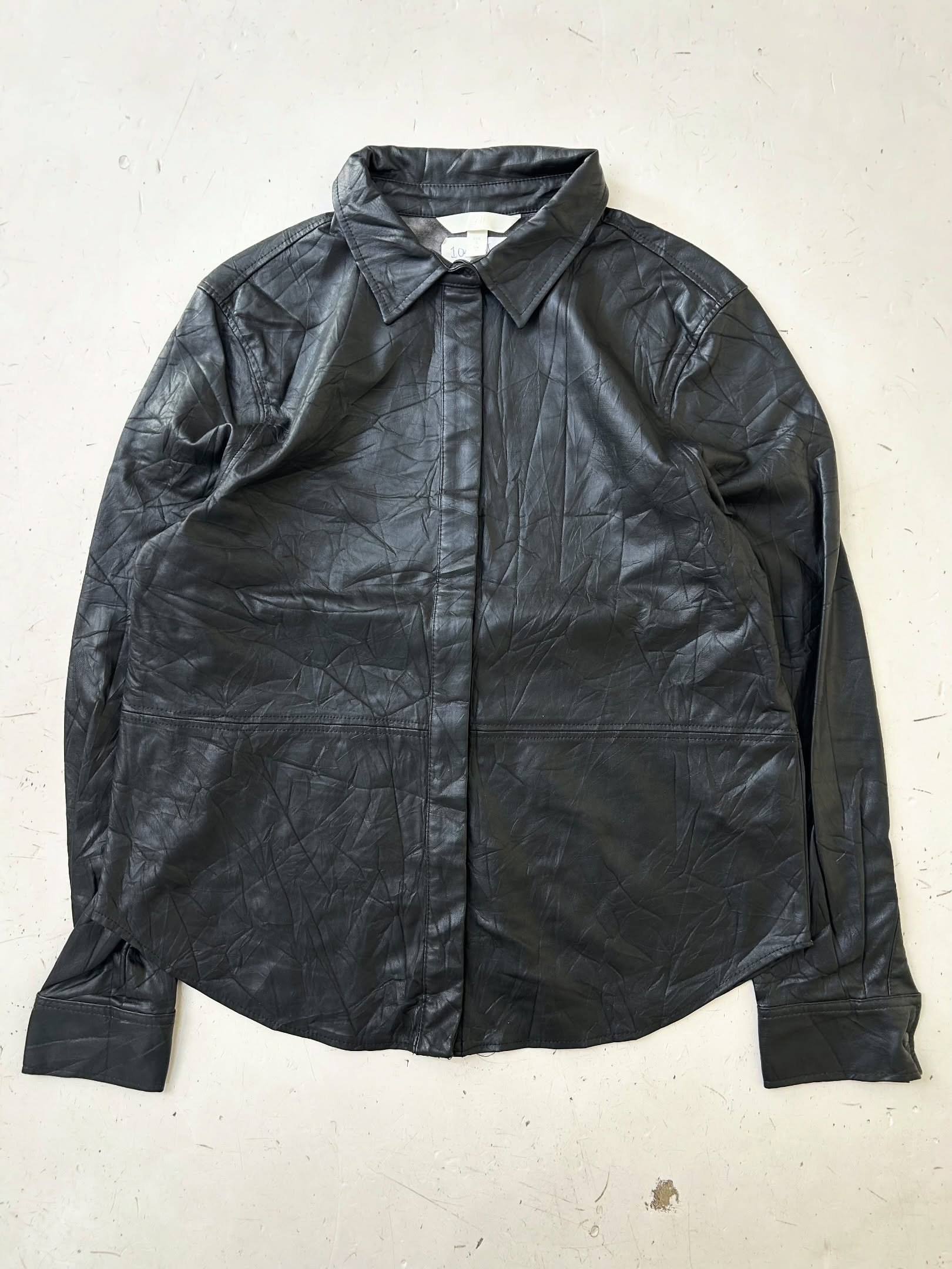 H&M Leather Shirt,Size - M,C36/L26