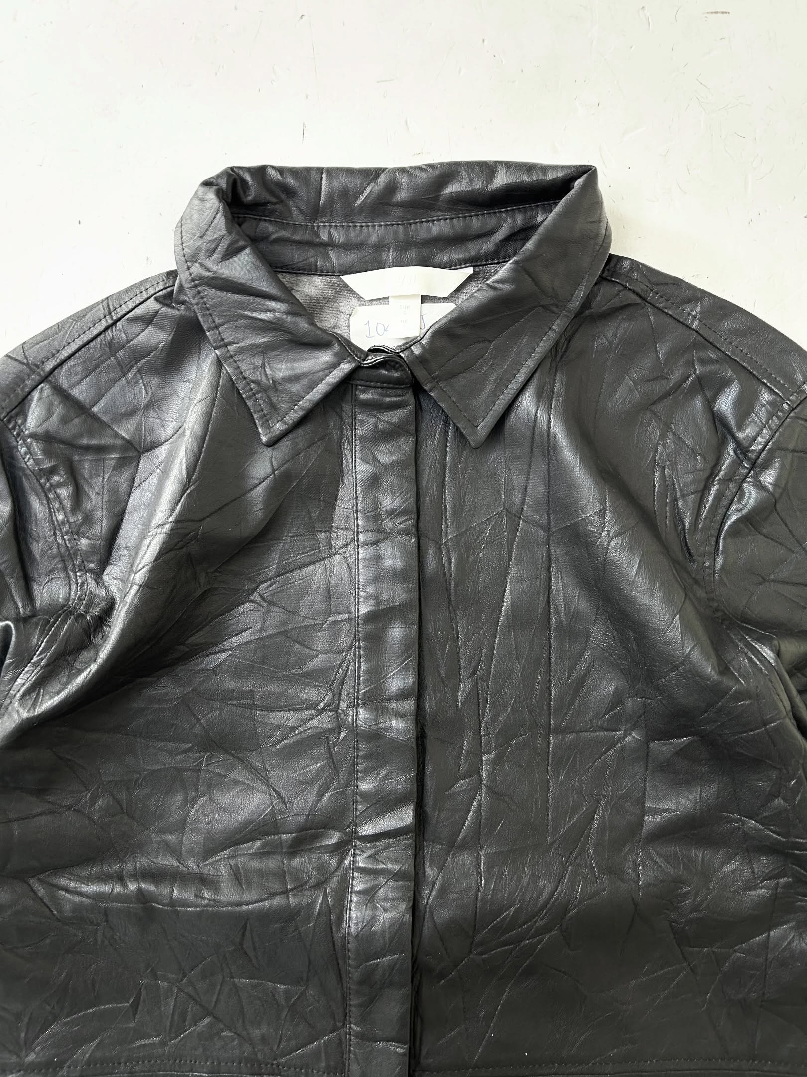 H&M Leather Shirt,Size - M,C36/L26 - Image 2