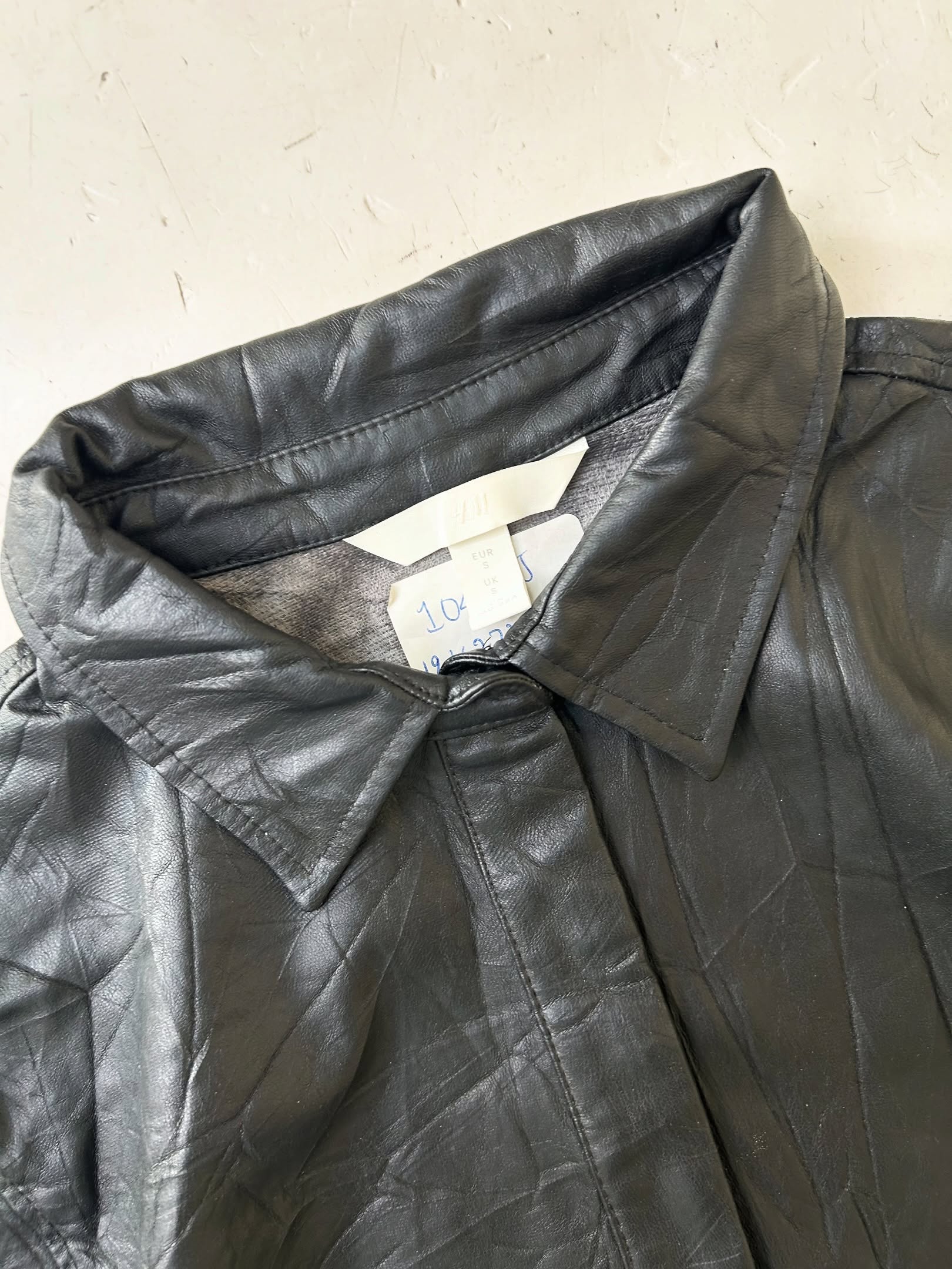 H&M Leather Shirt,Size - M,C36/L26 - Image 3