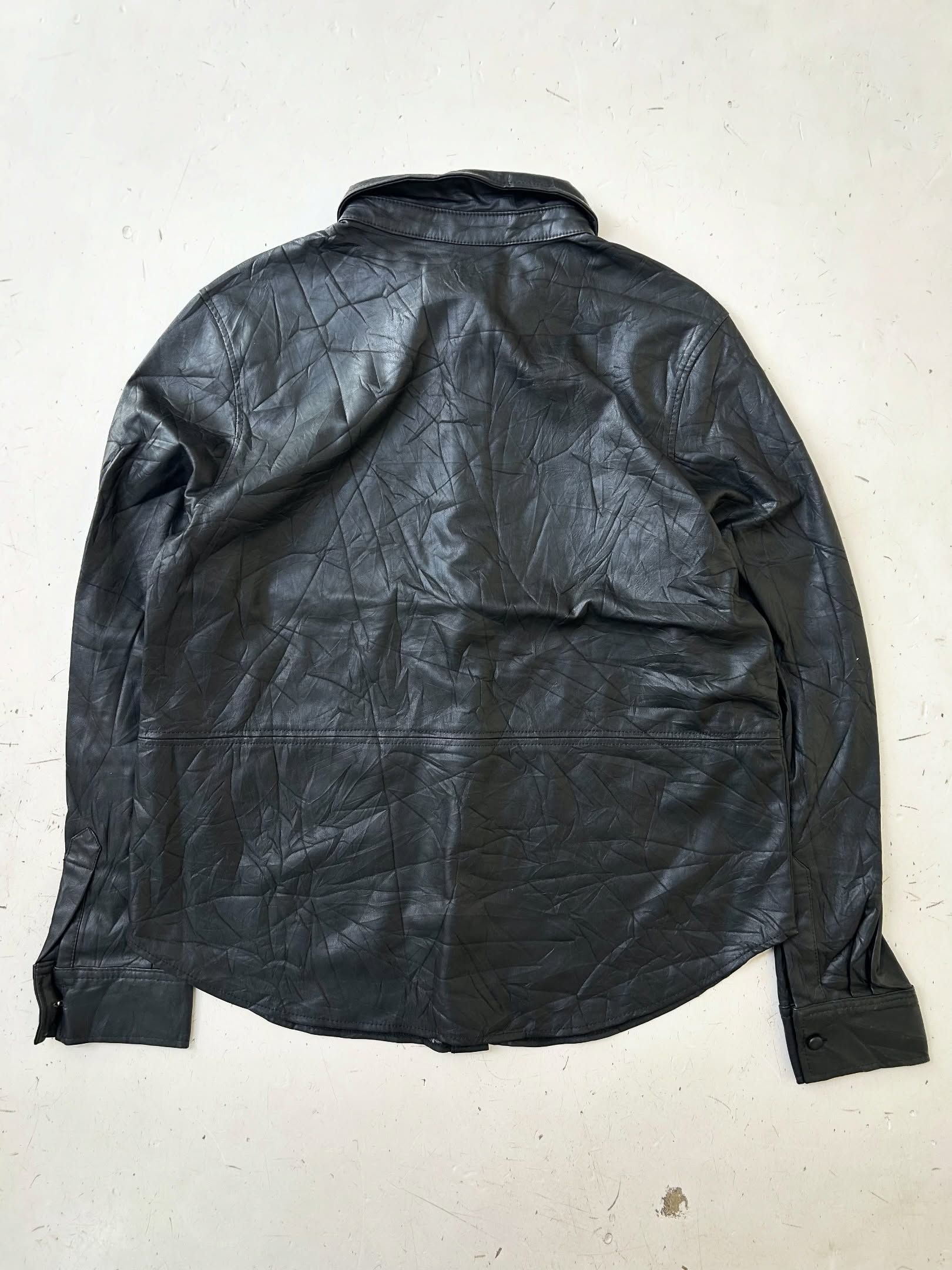 H&M Leather Shirt,Size - M,C36/L26 - Image 8
