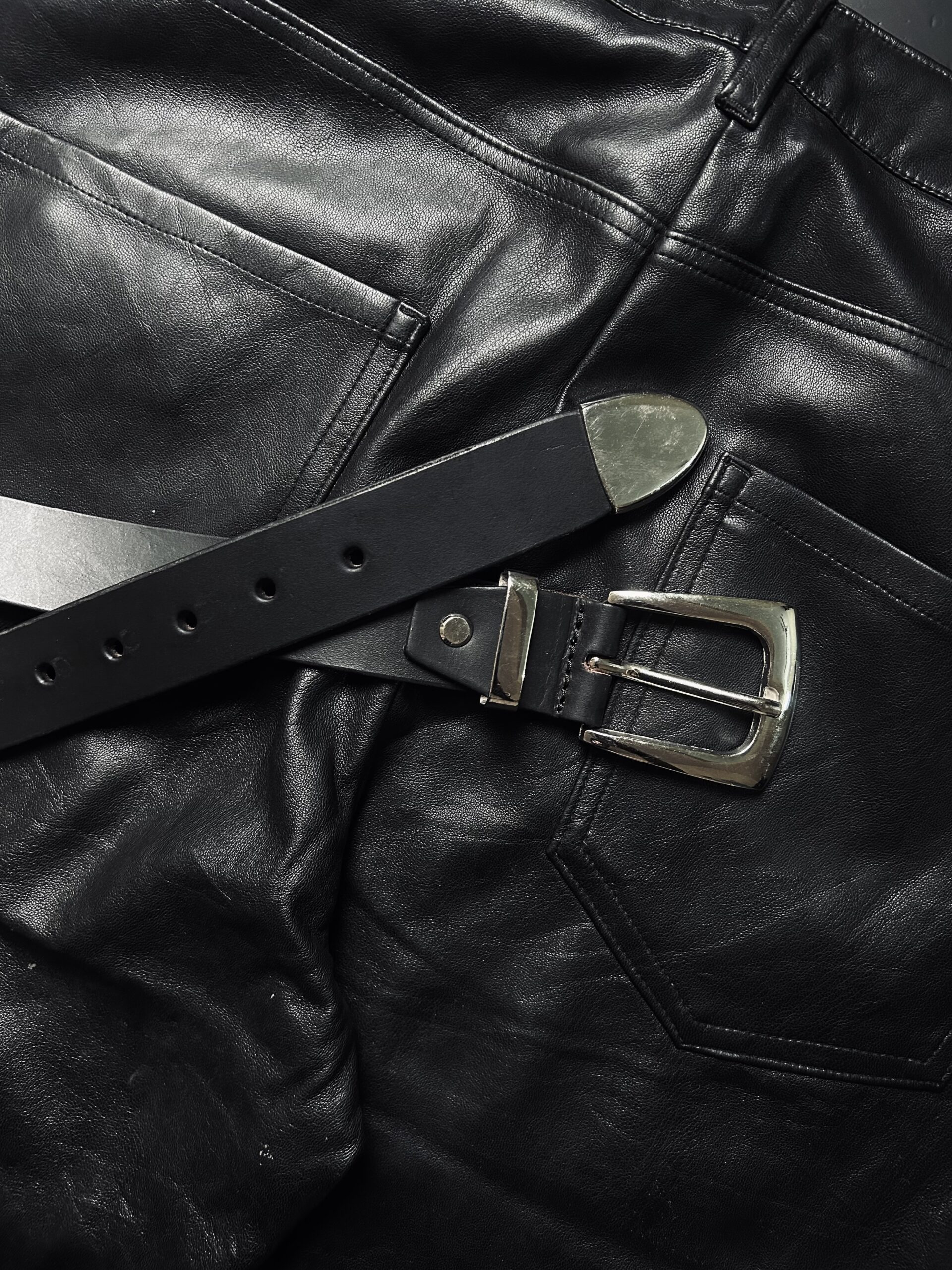 Pinterest WESTERN BELT with Metallic Tail , Genuine Leather - Image 4