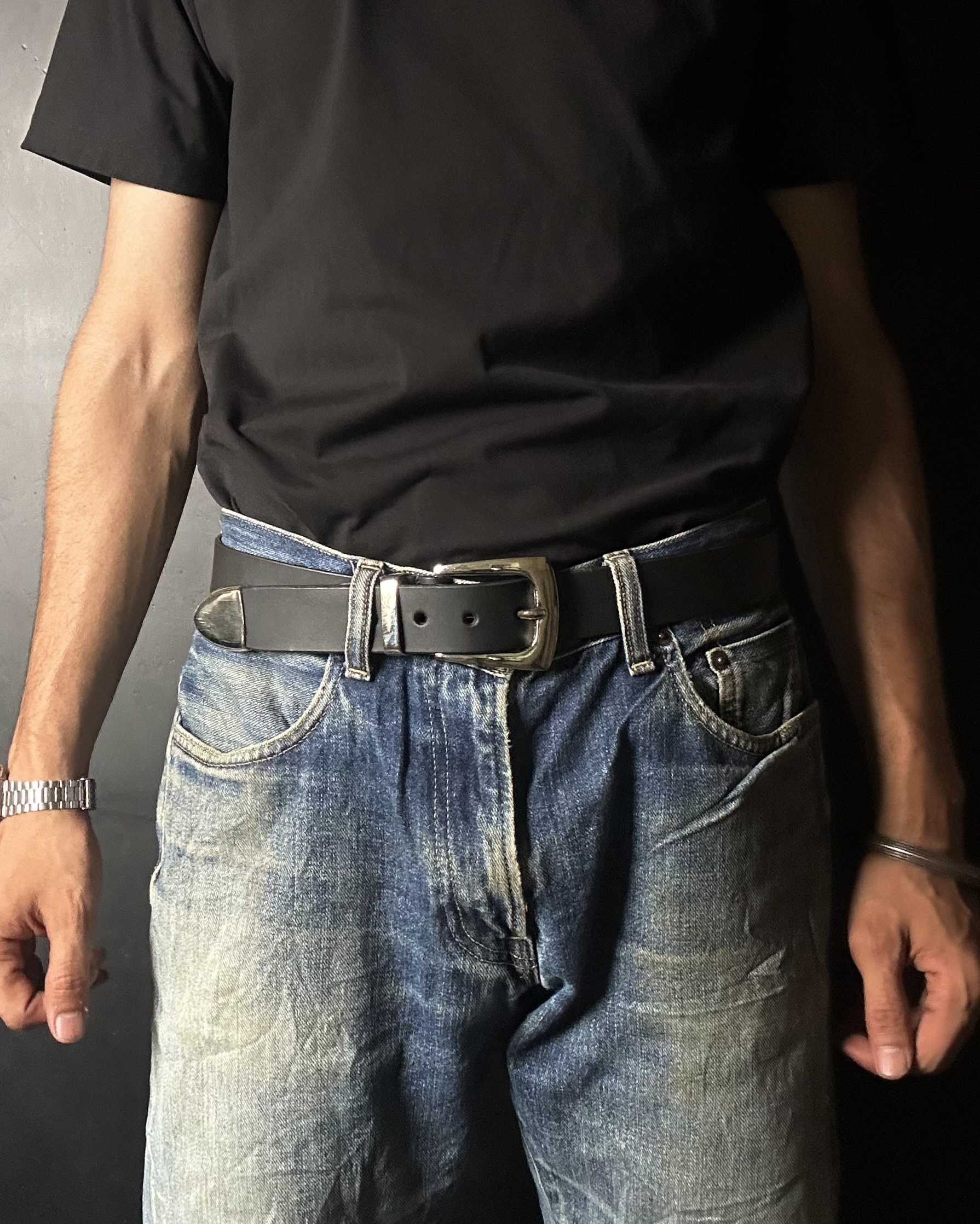 Pinterest WESTERN BELT with Metallic Tail , Genuine Leather - Image 5